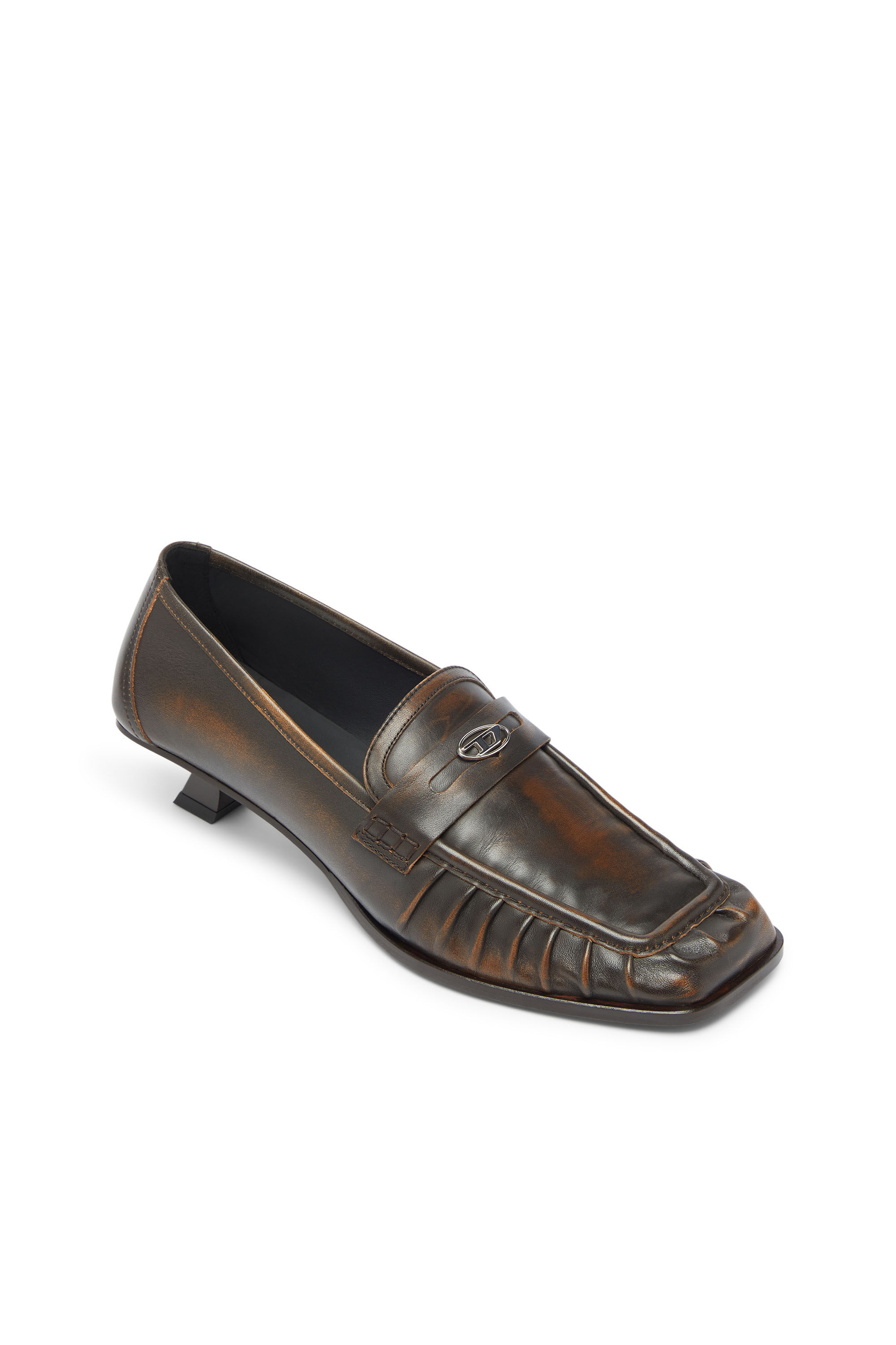 Diesel - D-AMBER MOC 30, Damen D-Amber - Penny-Loafer aus Leder in Braun - 6