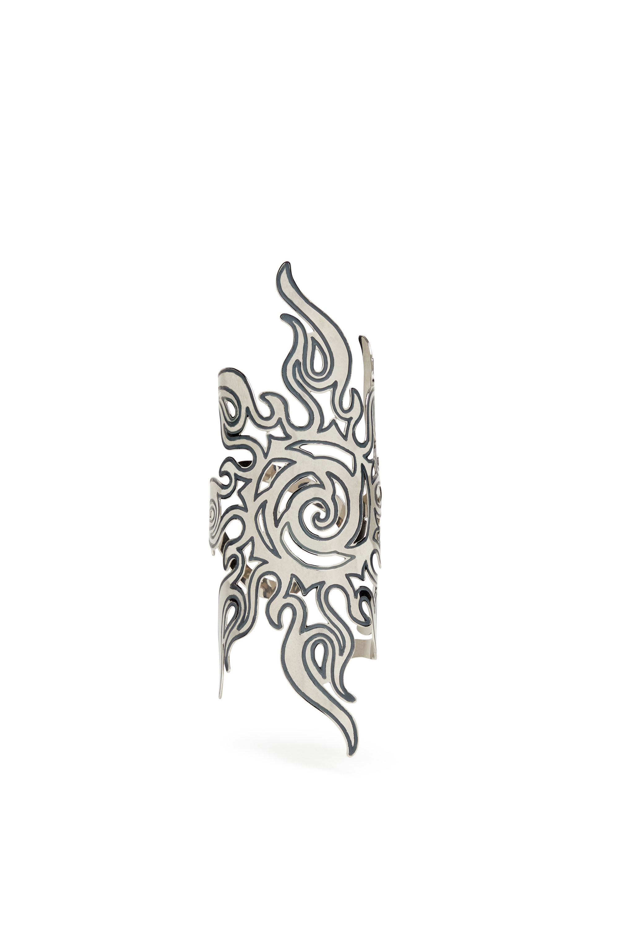 Diesel - TRIBAL SUN ARMBAND, Donna Arm cuff motivo sole tribale in Argento - Image 1
