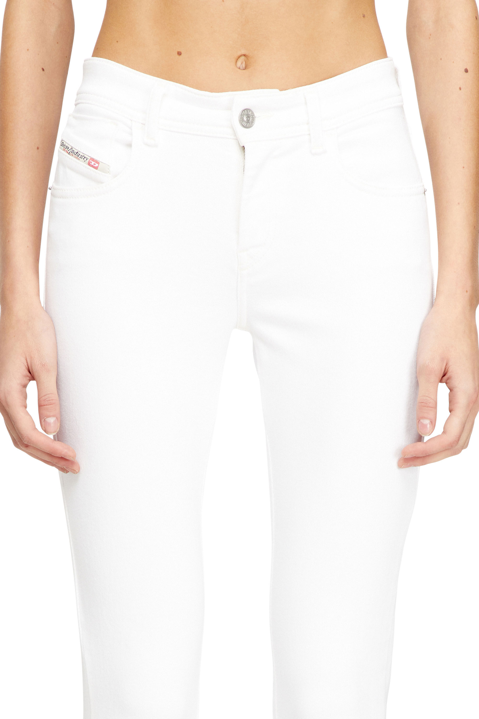 Diesel - Skinny Jeans 2017 Slandy 09F90 Femme, Blanc - Image 5