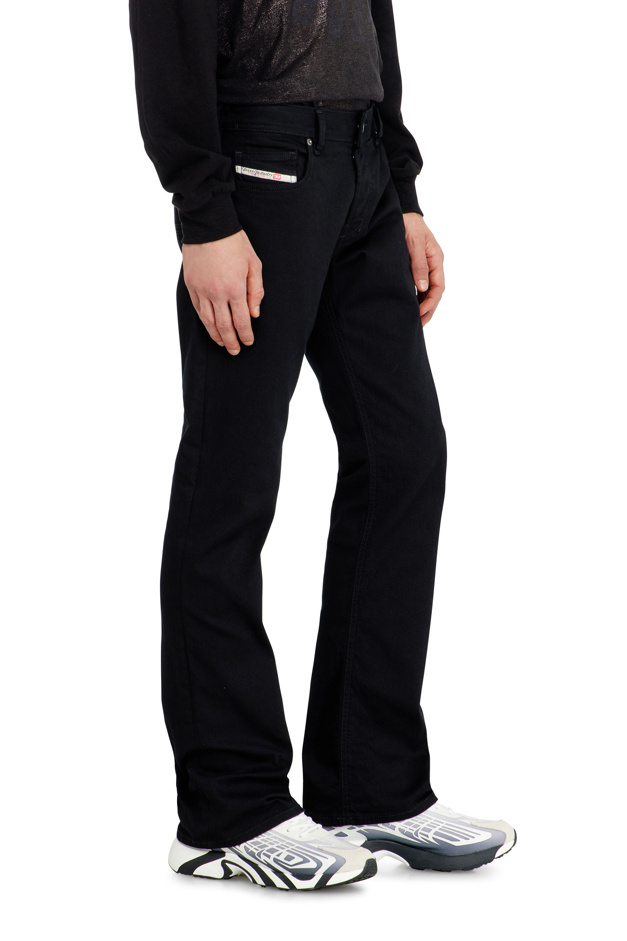 Diesel - Bootcut Jeans 2007 Zatiny 0688H Uomo, Nero/Grigio scuro - Image 7