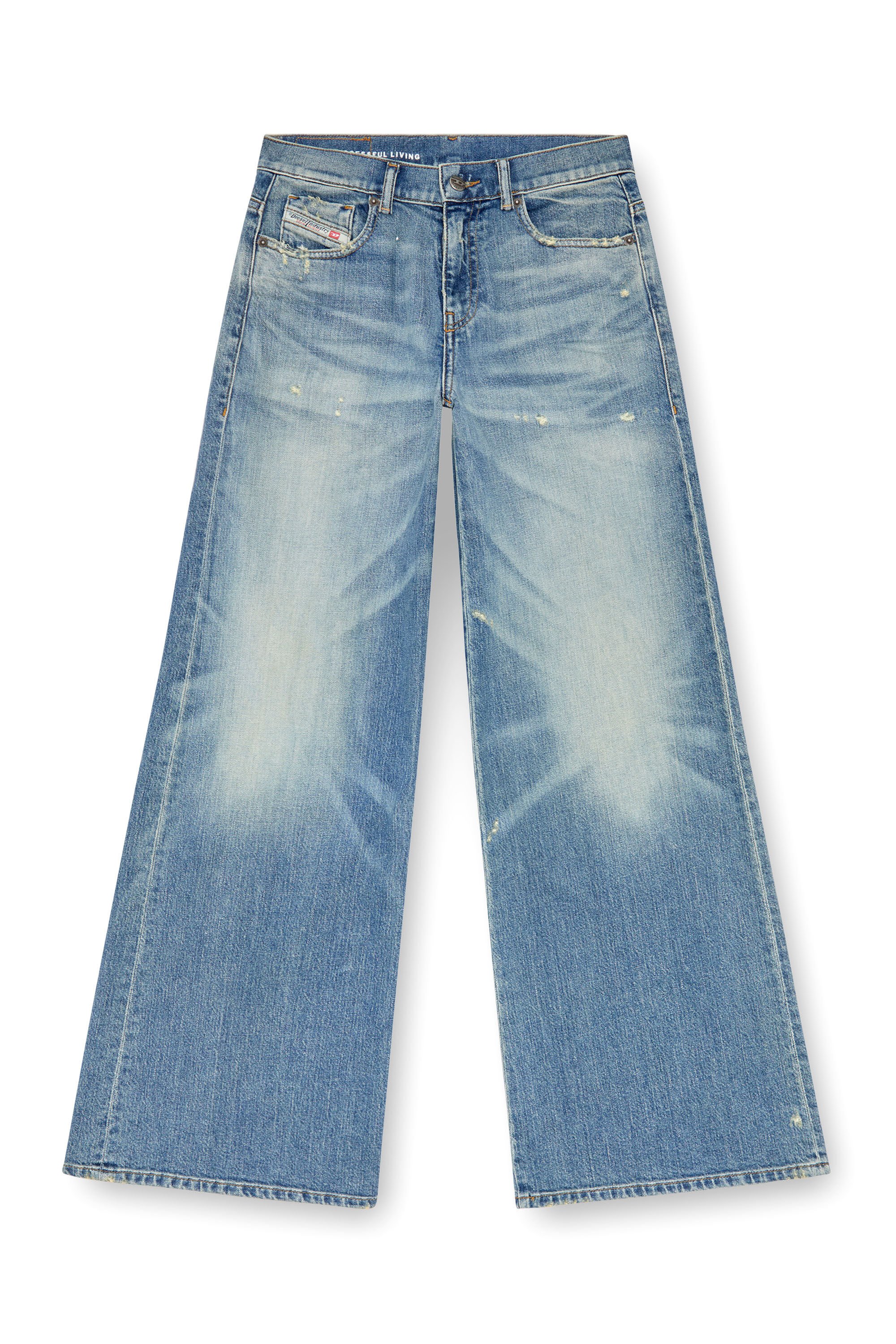 Diesel - Donna Bootcut and Flare Jeans 1978 D-Akemi 09J44, Blu medio - Image 2