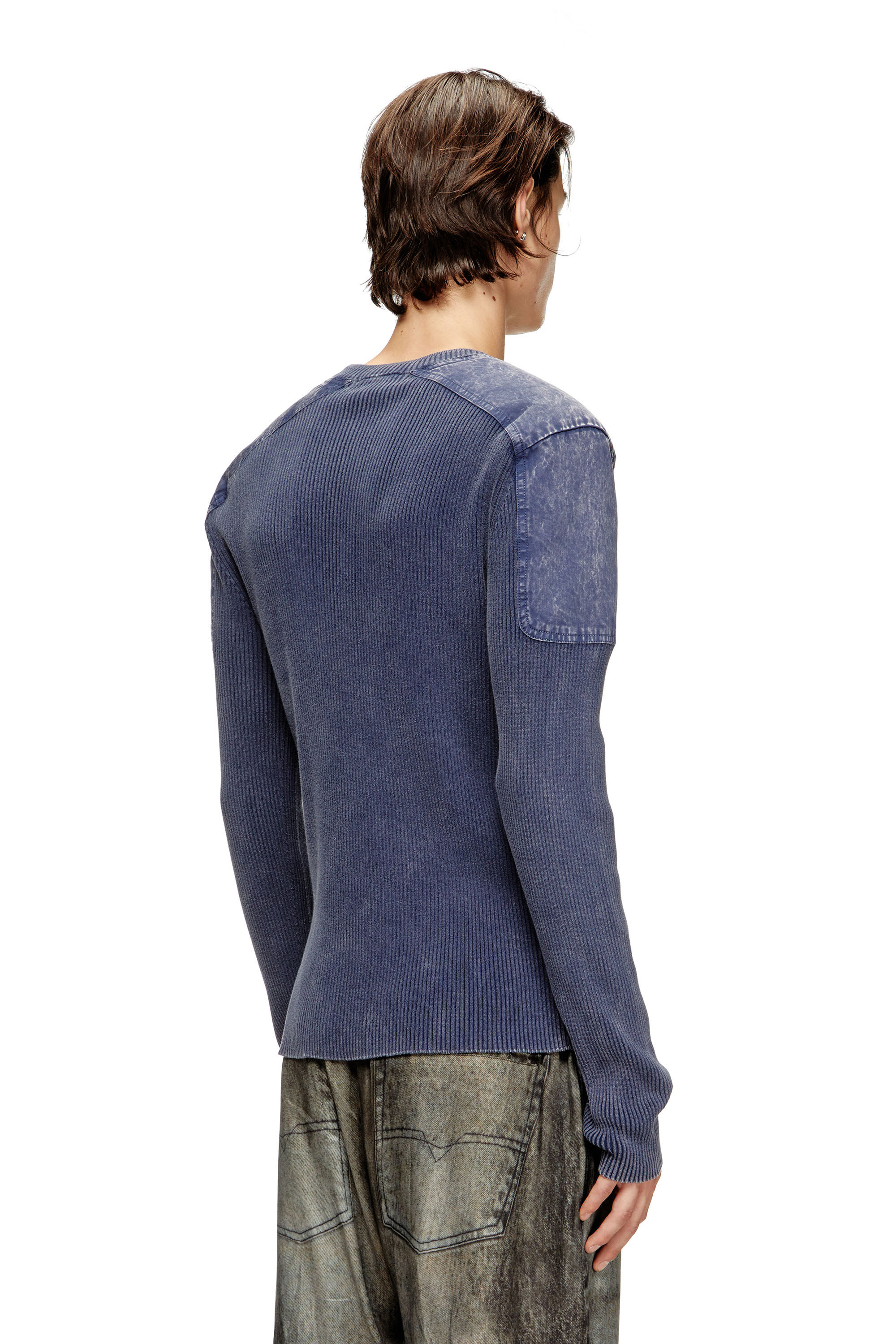 Diesel - K-MARTIN, Maglia con spalle a contrasto Uomo in ToBeDefined - 4