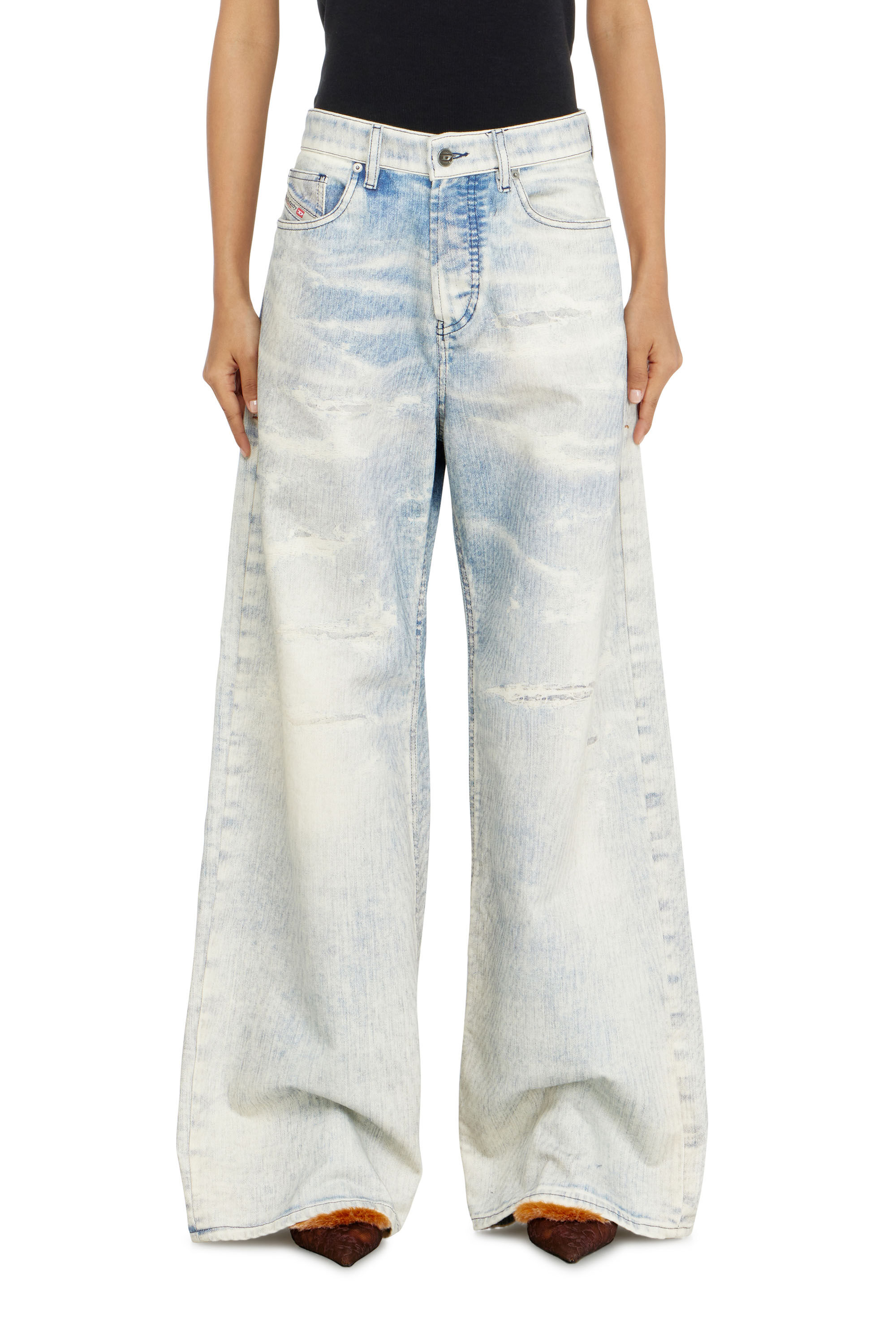 Diesel - Relaxed Jeans 1996 D-Sire 09R69 Femme, Bleu Clair - Image 4