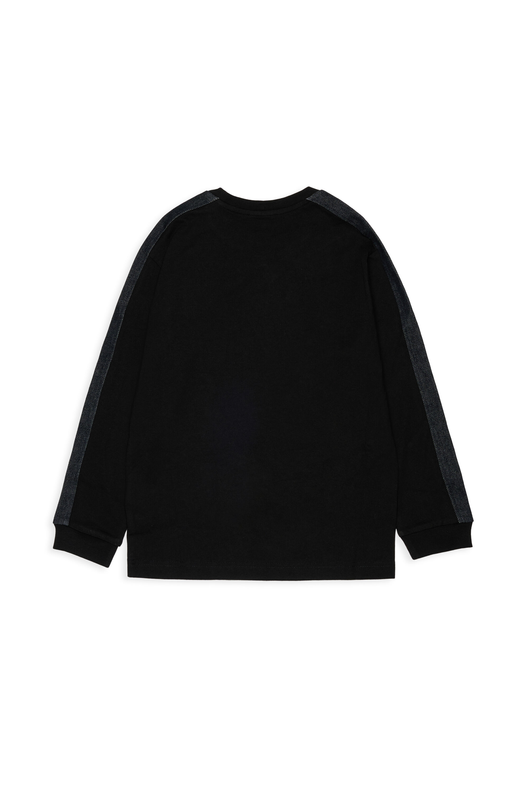 Diesel - TEAN OVER, Herren Langarmshirt mit Logo und Kontraststreifen in Schwarz - 2