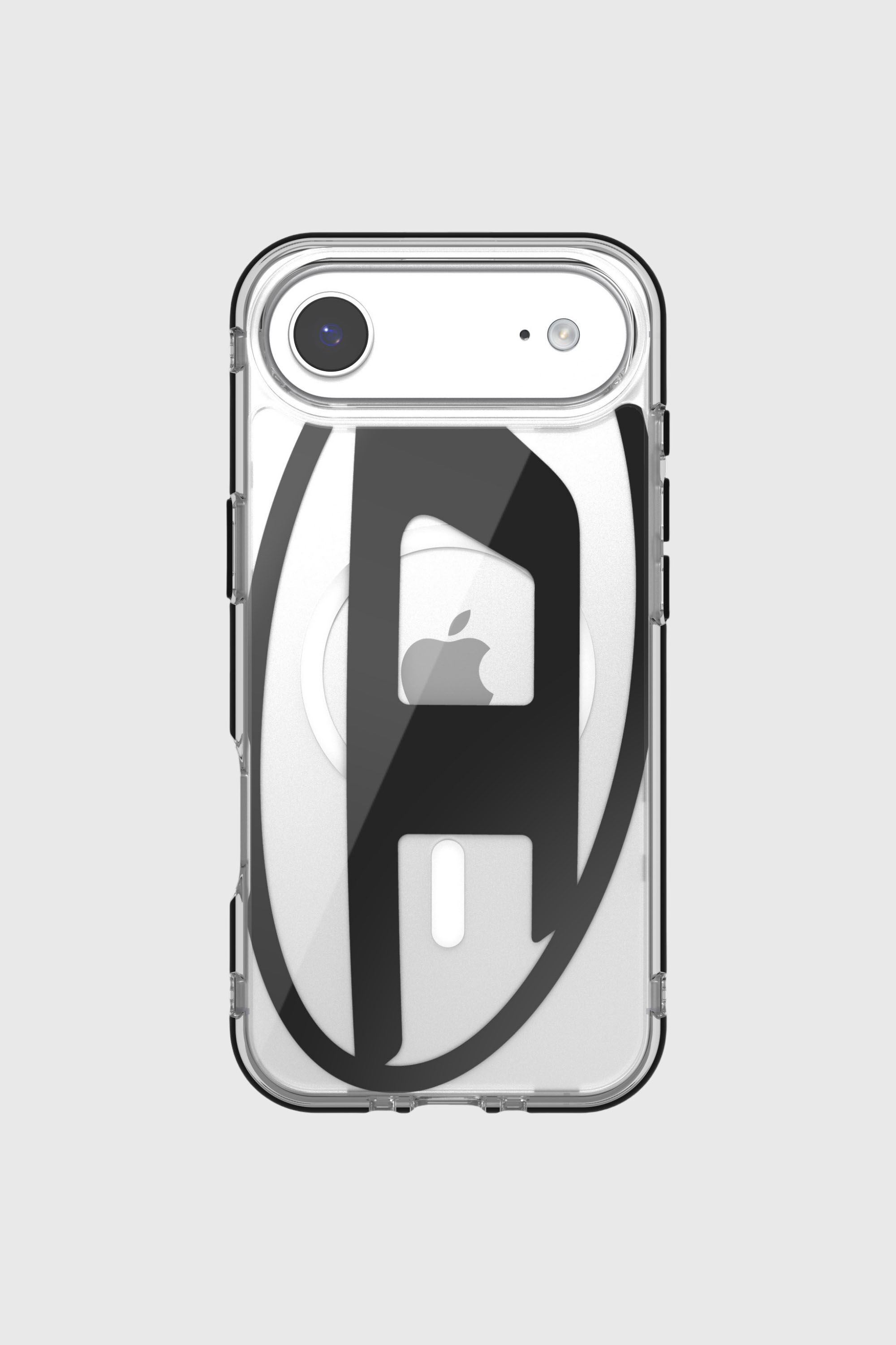 Diesel - 60416 AOP CASE, Custodia metallica Oval D con Magsafe per iPhone 17 Air Unisex in Nero - 2