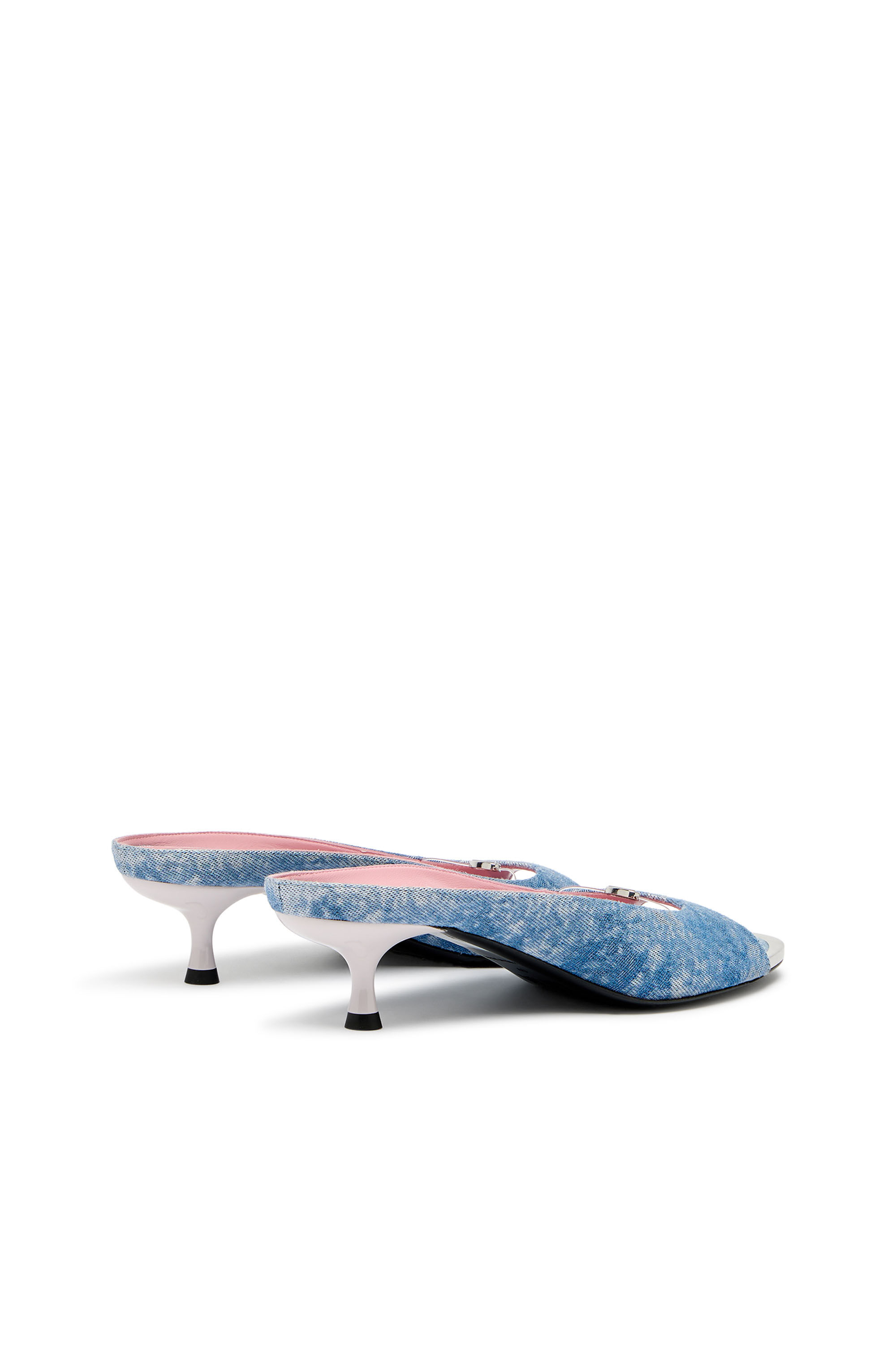 Diesel - D-DIAM'S-SA-40, Damen D-Diam's-Low Denim-Pantolette mit schwebendem Oval D in null - 3