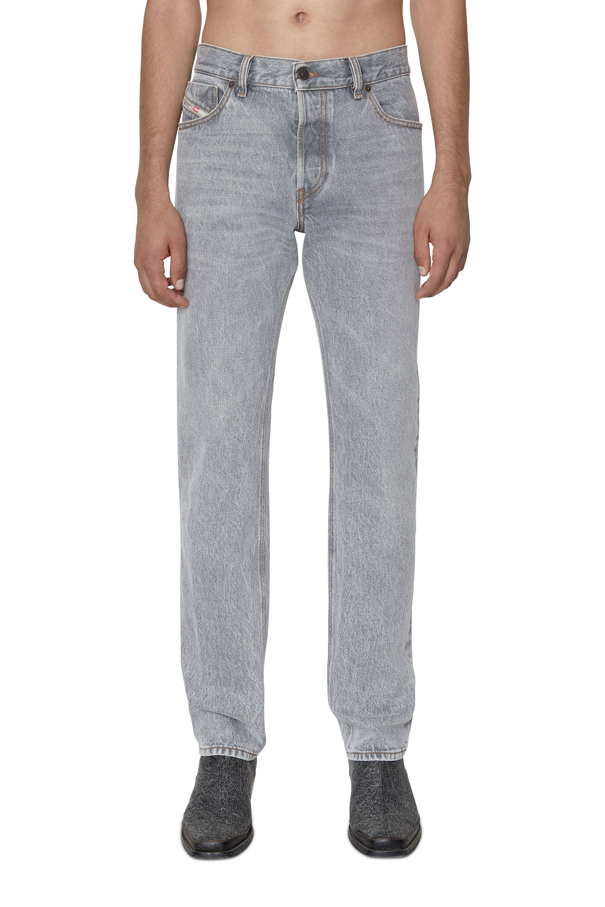 Diesel - 1995 D-Sark 007D4 Straight Jeans, Gris Clair - Image 3