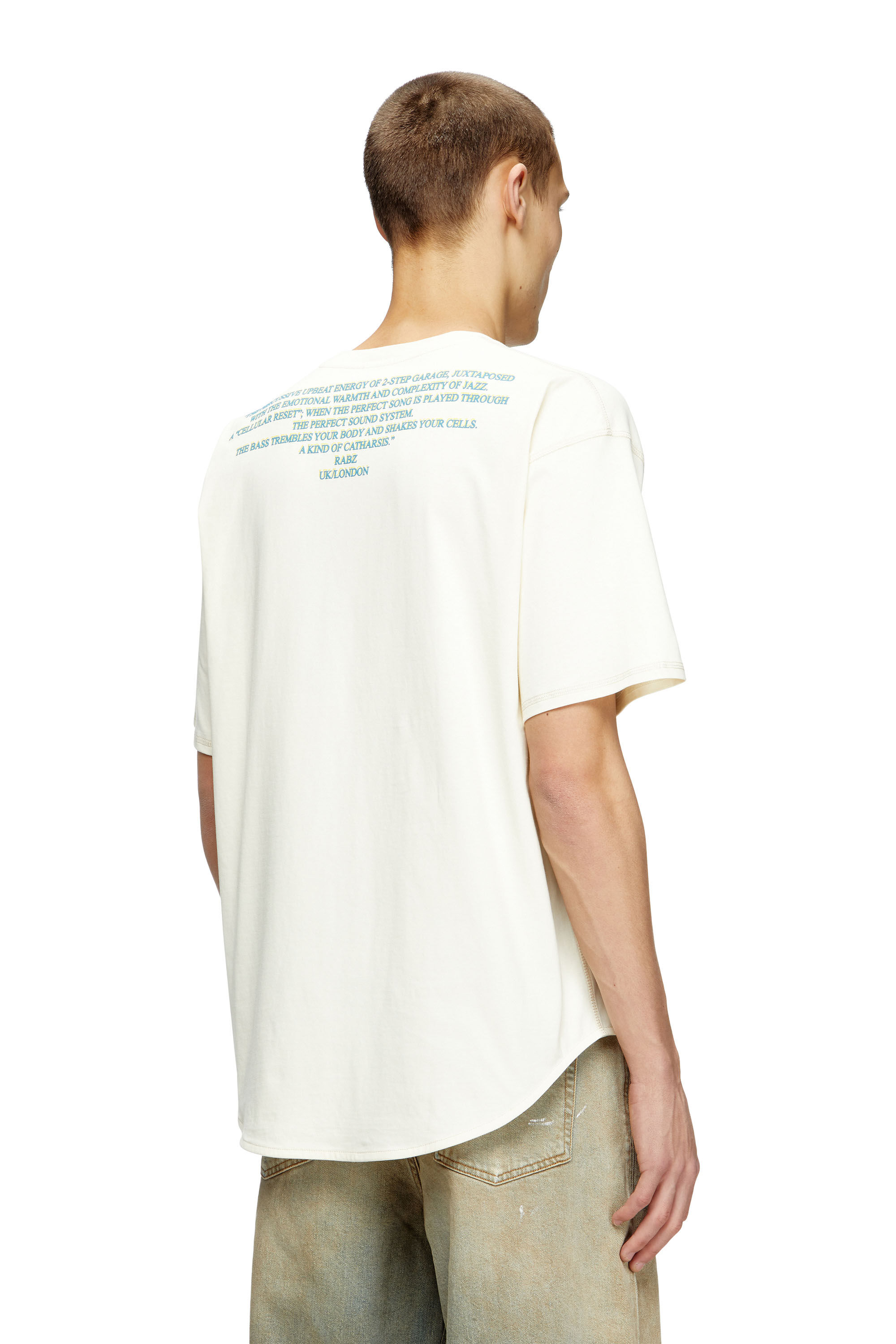 Diesel - T-BIX-AA, T-shirt con stampa DJ Unisex in Bianco - 4