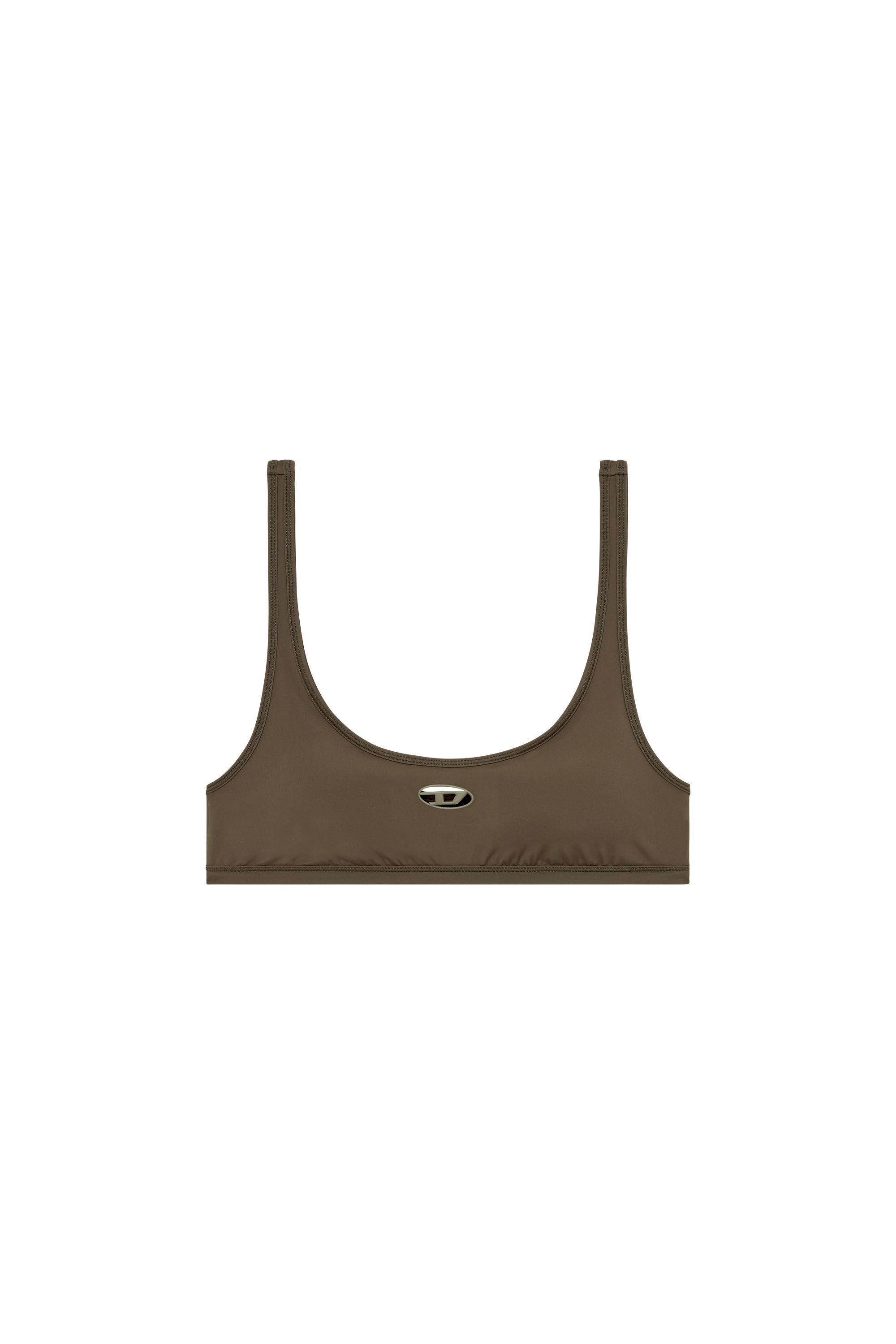 Diesel - CHELSEA-UTLT, Brassière de sport avec cut-out à logo Femme in Marron - 2