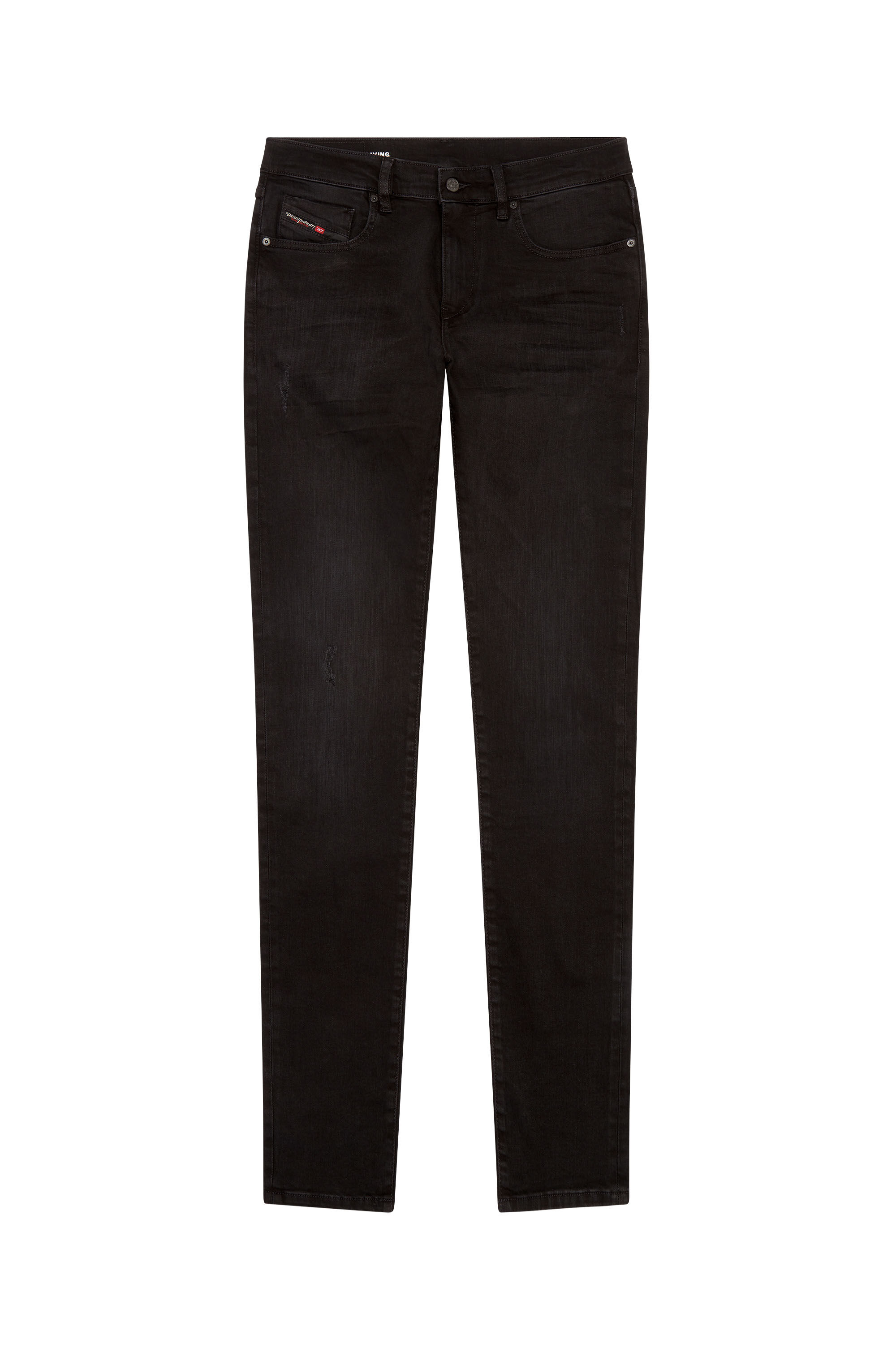 Diesel - Slim Jeans 2019 D-Strukt 0TFAS, Noir/Gris foncé - Image 2
