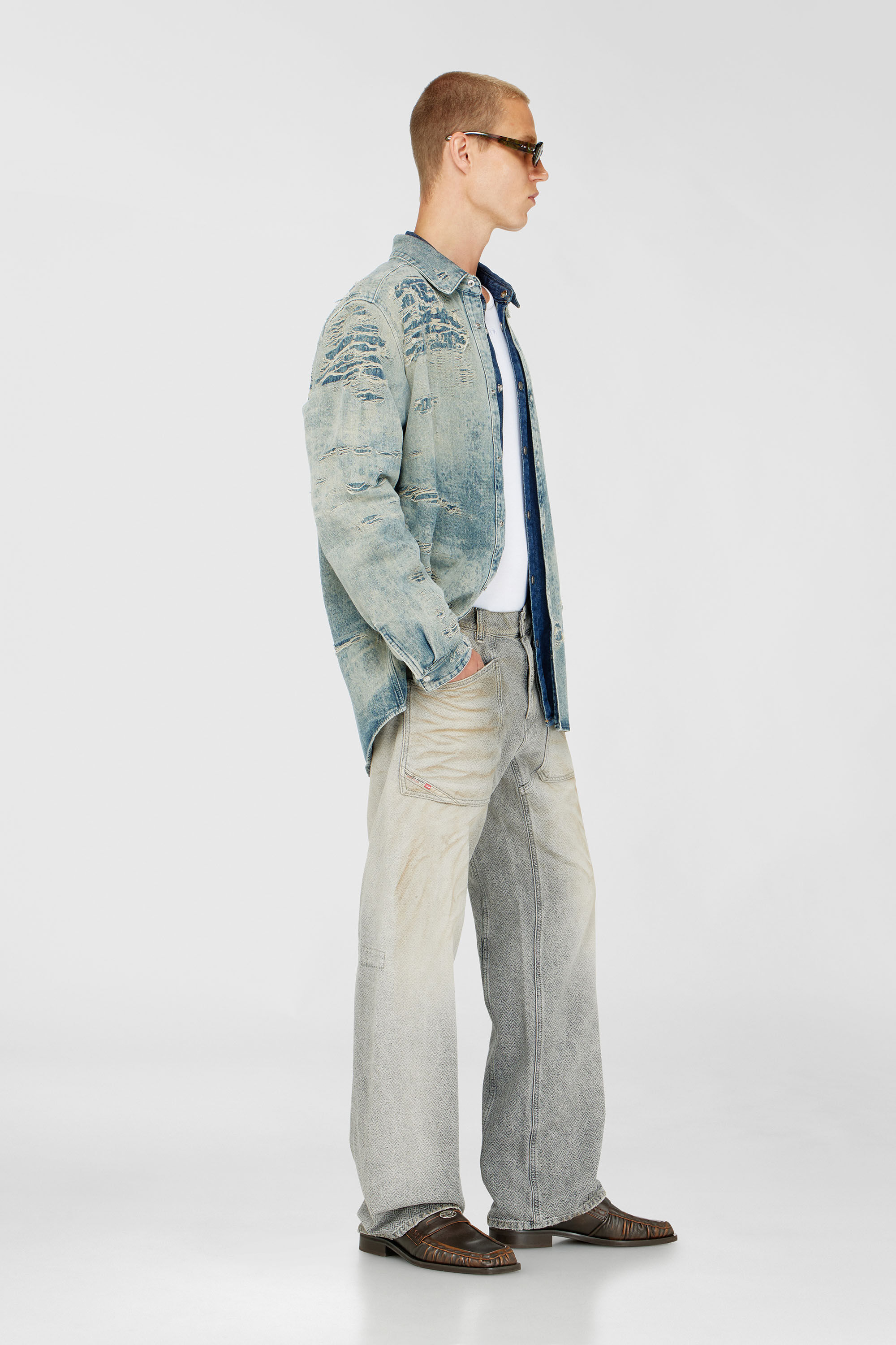 Diesel - Herren Relaxed Jeans D-Zeta 09Q11, Grau - 2