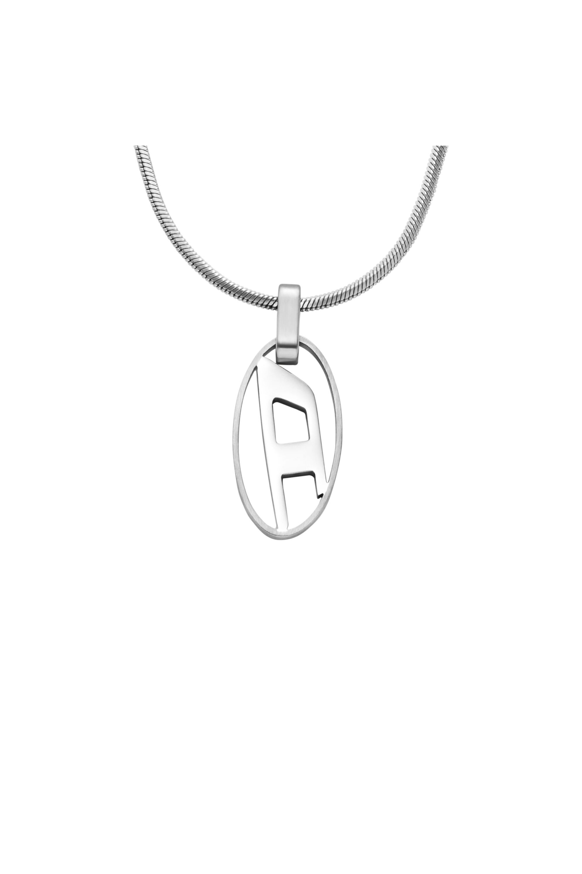 Diesel - DX1342, Collana con ciondolo in acciaio inossidabile Unisex in Argento - 2