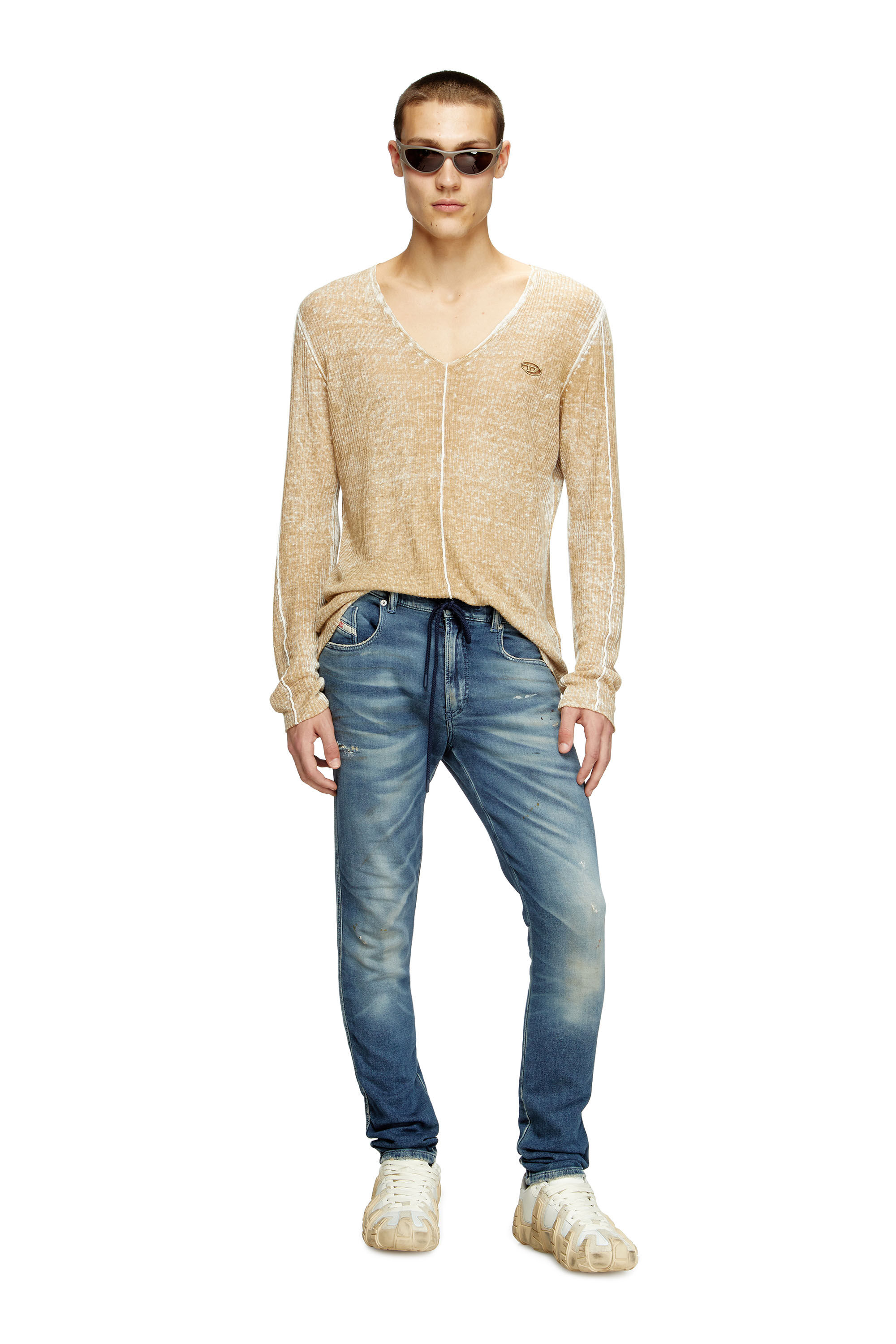 Diesel - Slim 2062 D-Strukt Joggjeans® 068RY Homme, Bleu Foncé - Image 1