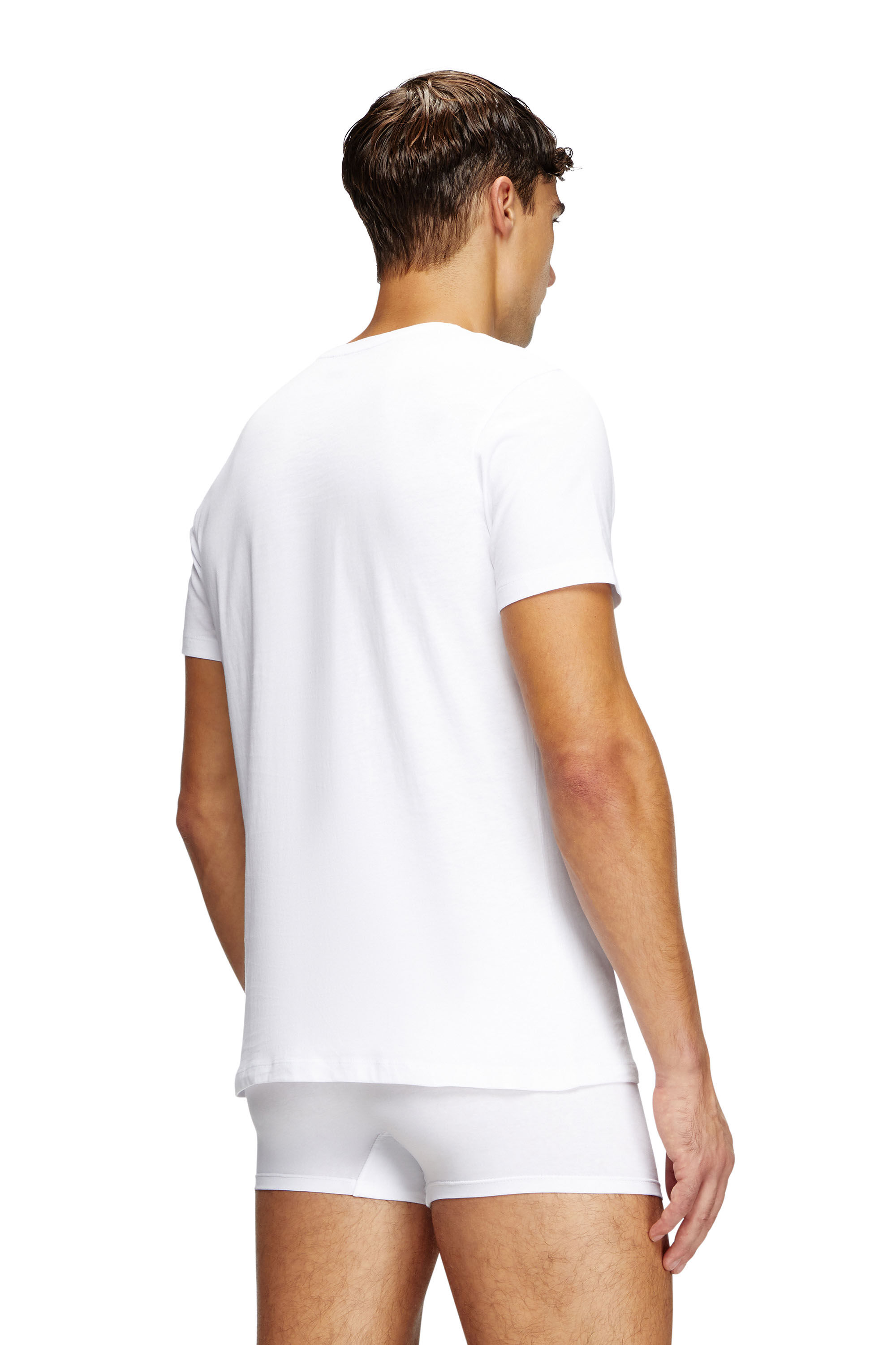 Diesel - MICHAEL-D-BOX-3PACK, Set da tre di T-shirt con scollo a V Uomo in Bianco - 4