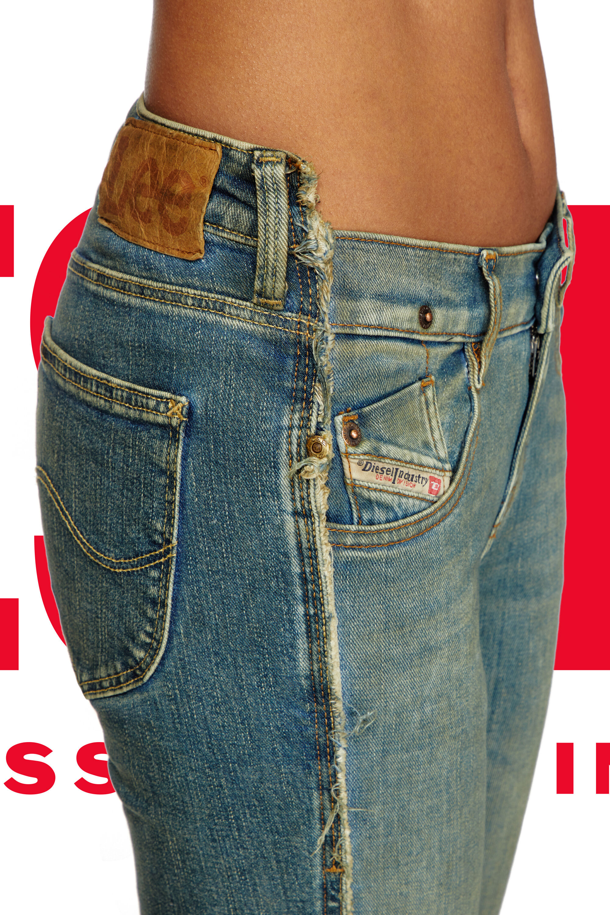 Diesel - Damen Regular Jeans Dieseloves 01 09N01, Dunkelblau - 2