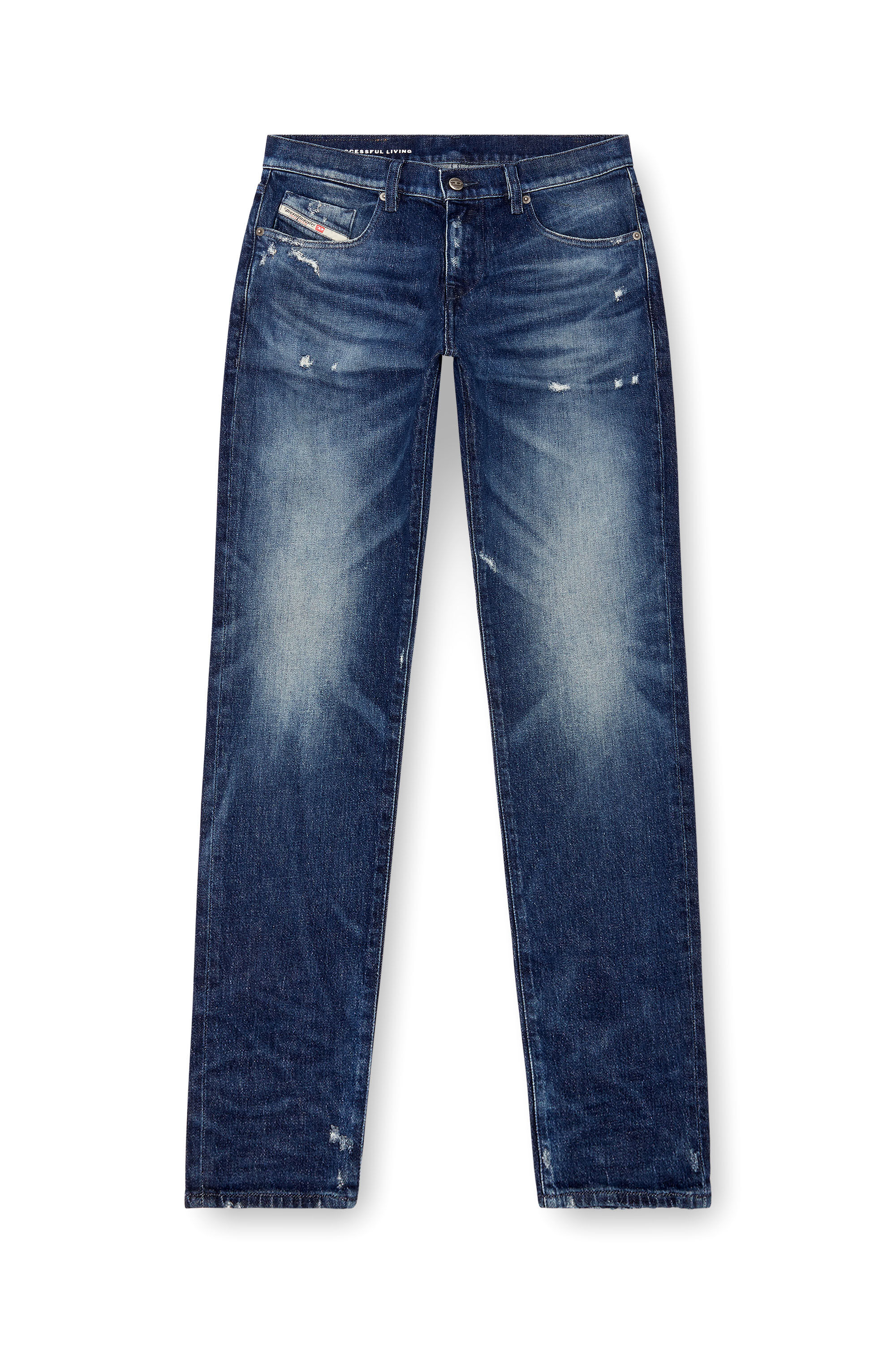 Diesel - Uomo Slim Jeans 2019 D-Strukt 09J56, Blu Scuro - Image 2