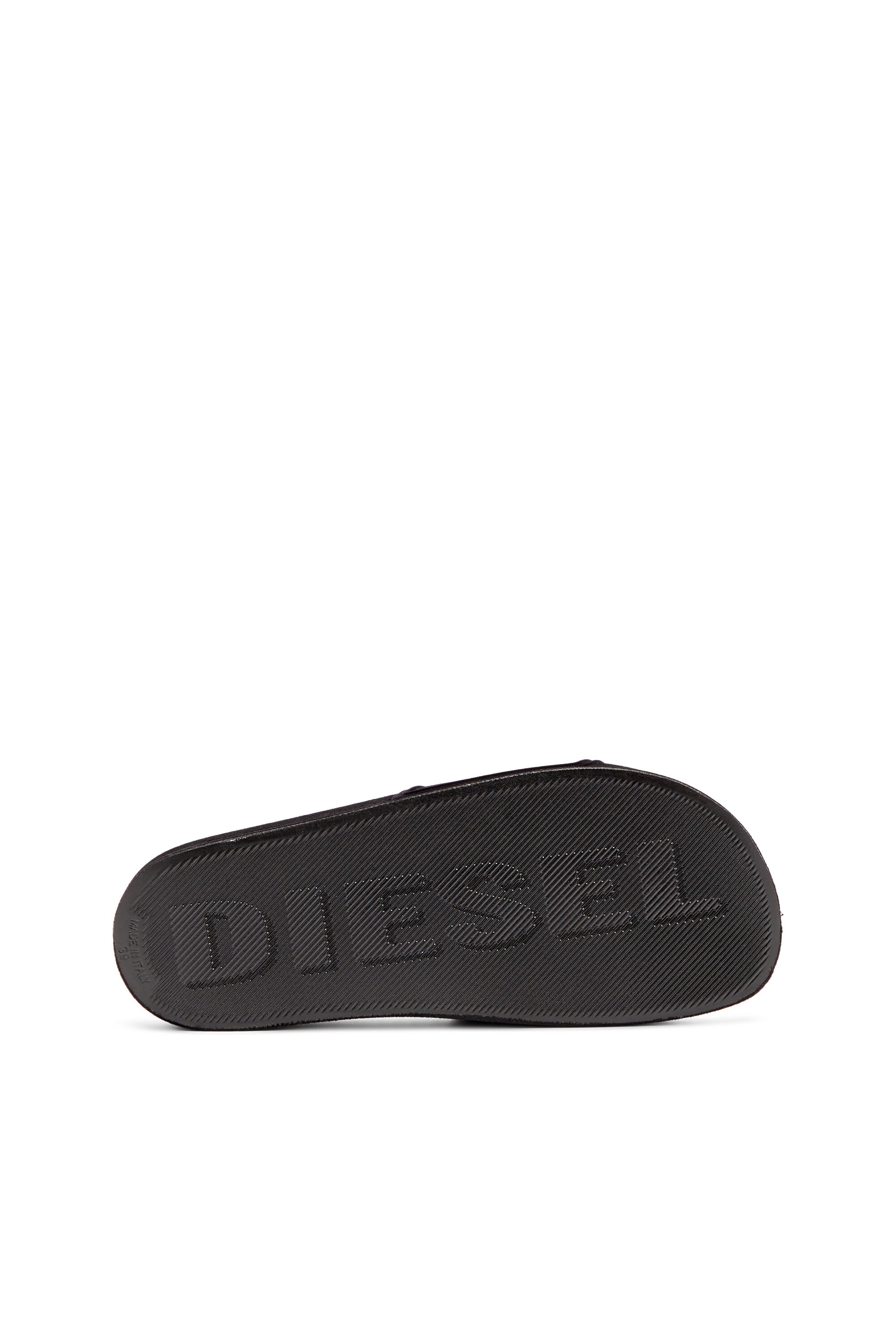 Diesel - SA-MAYEMI CC W, Sa-Mayemi-Ciabatte da piscina con effetto vellutato Donna in Nero - 5