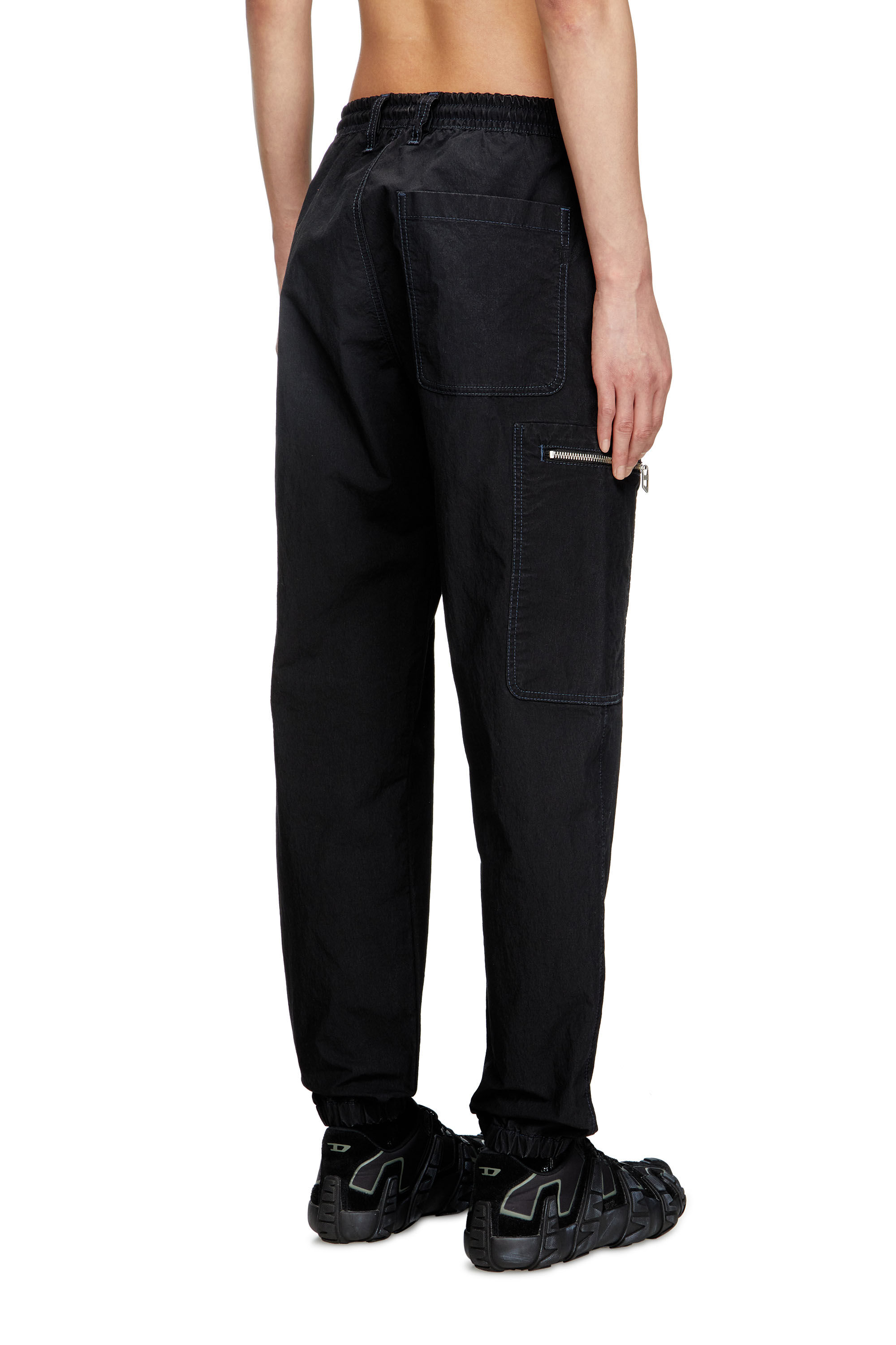 Diesel - Slim D-Lab JoggJeans® 068SJ Unisex, Nero/Grigio scuro - Image 4