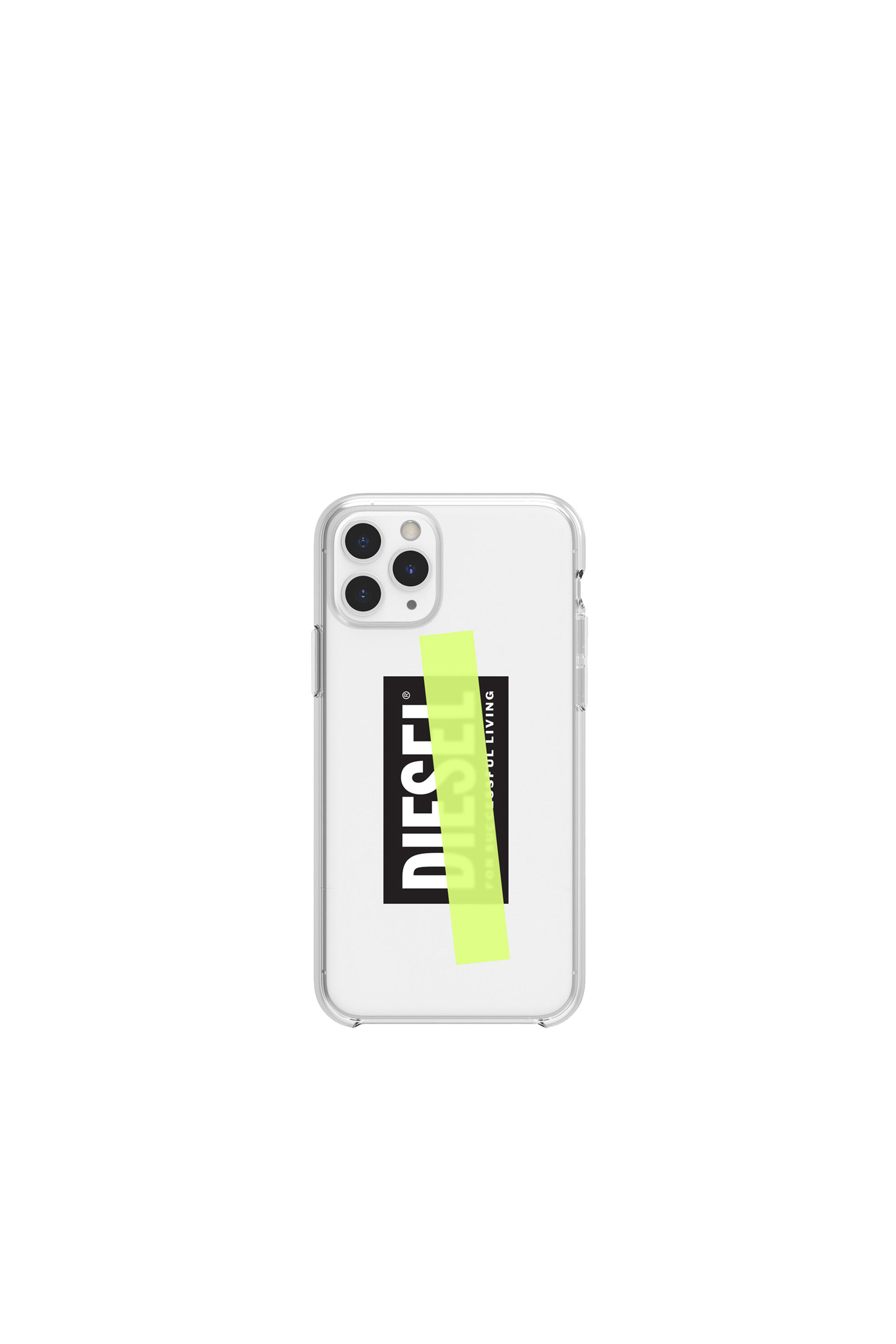 Diesel - DIPH-031-CLYET, Unisex Bedruckte Spritzgusshülle für das iPhone 11 Pro in Weiß/Gelb - 2