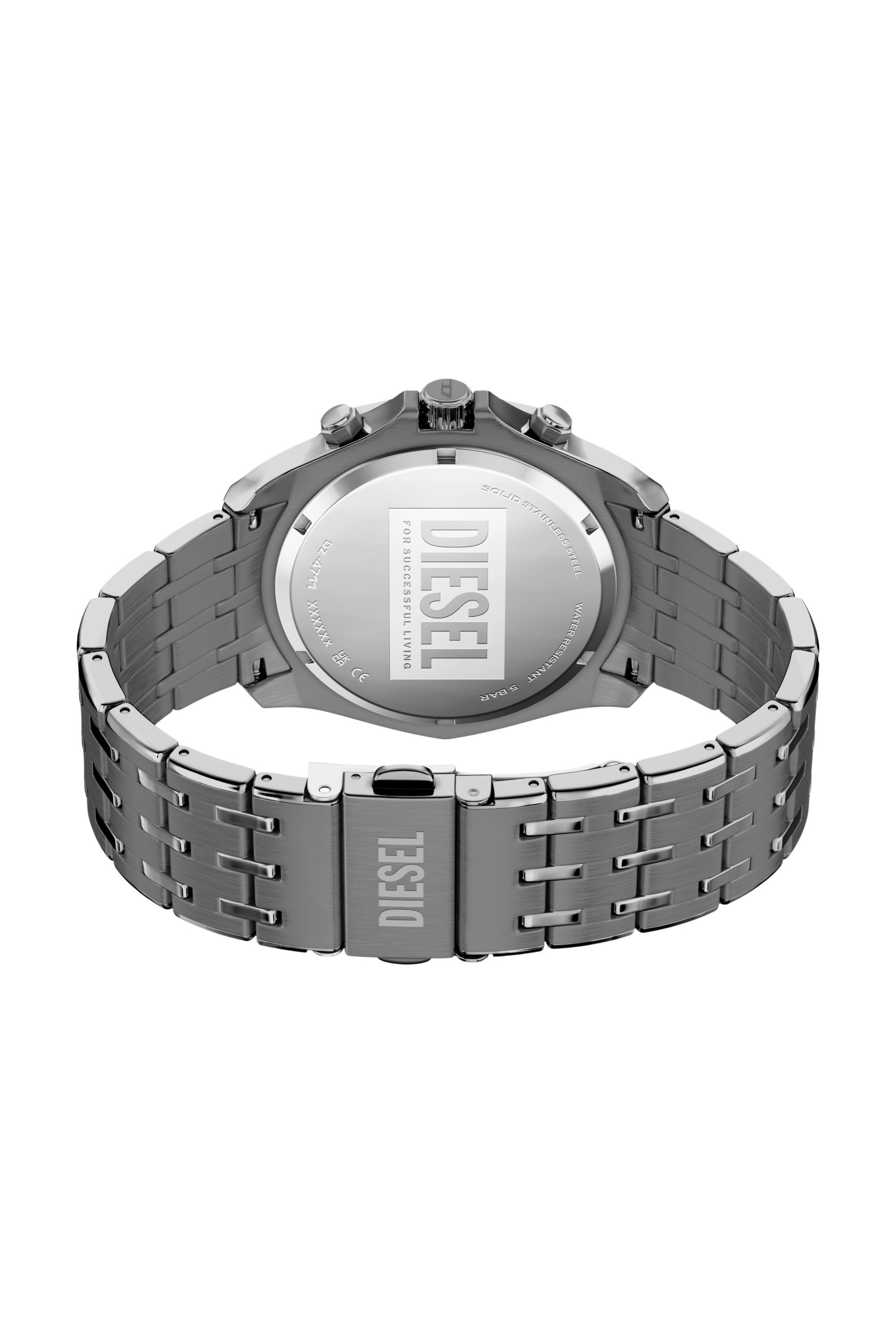 Diesel - DZ4711 WATCH, Herren Stinger gunmetal Edelstahl-Uhr in Dunkelgrau - 5