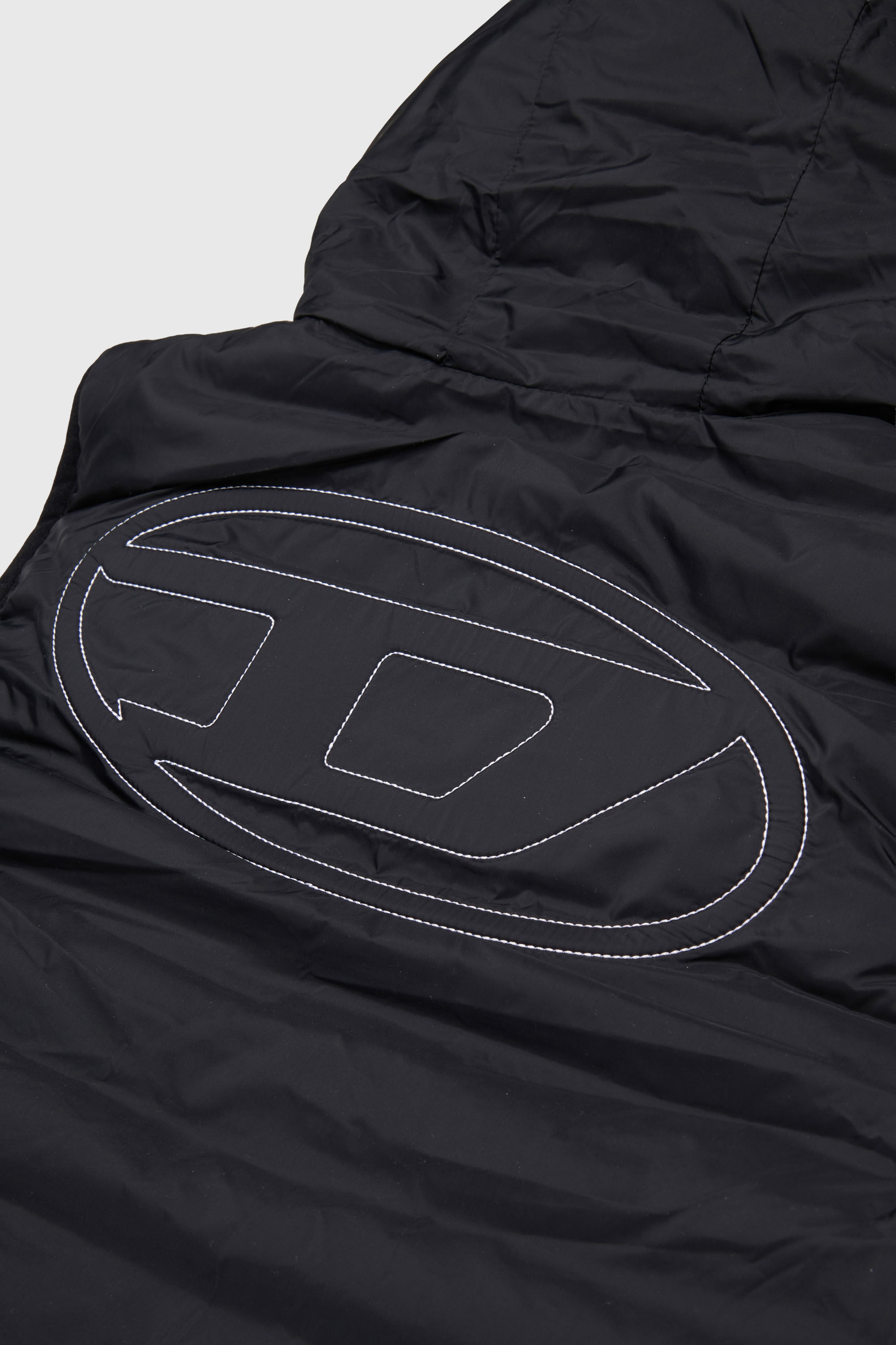 Diesel - JOSIP, Unisex Weste mit Kapuze aus wattiertem Nylon in Schwarz - 4