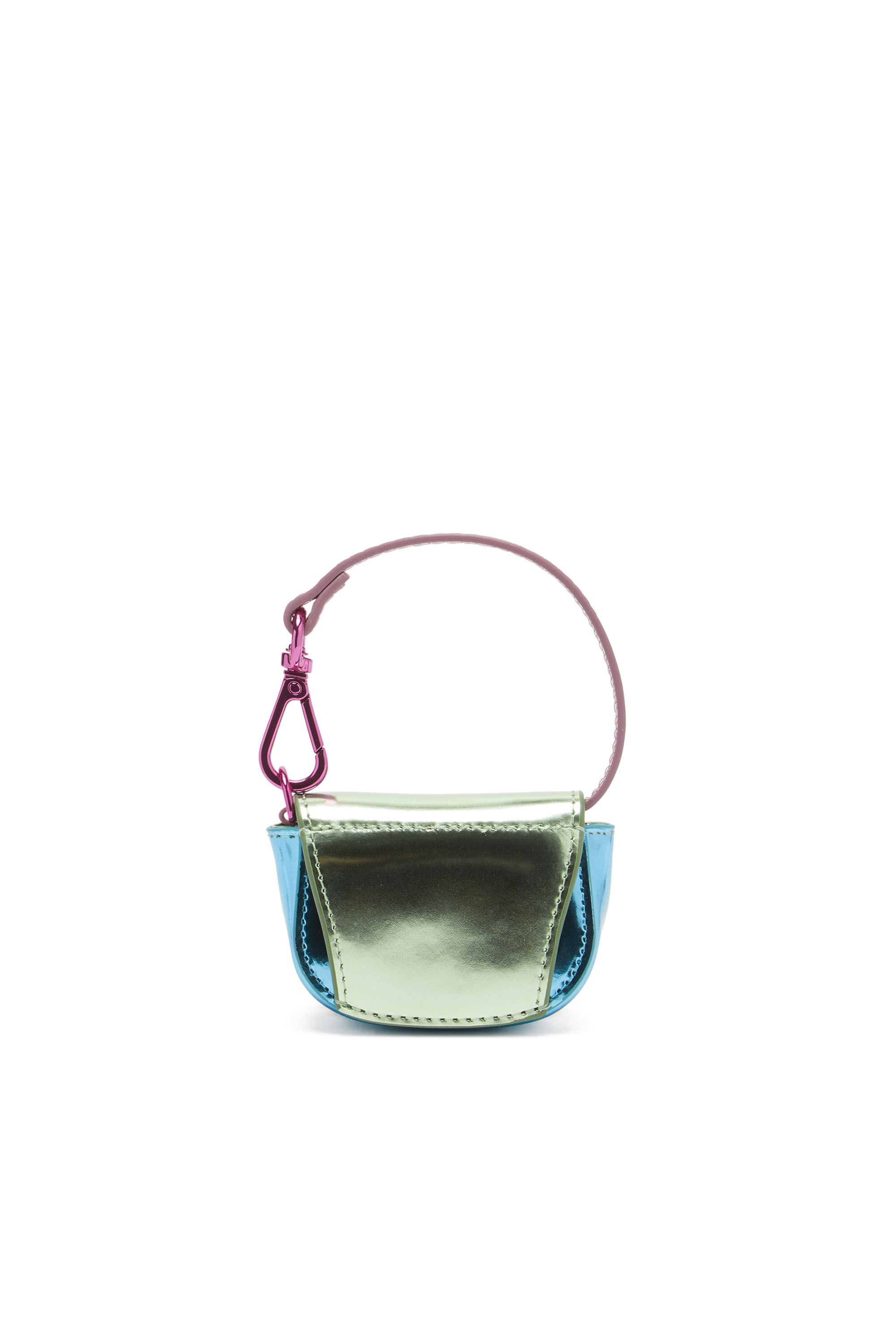 Diesel - 1DR XXS, Donna Iconico bag charm in pelle specchiata in Verde - Image 2