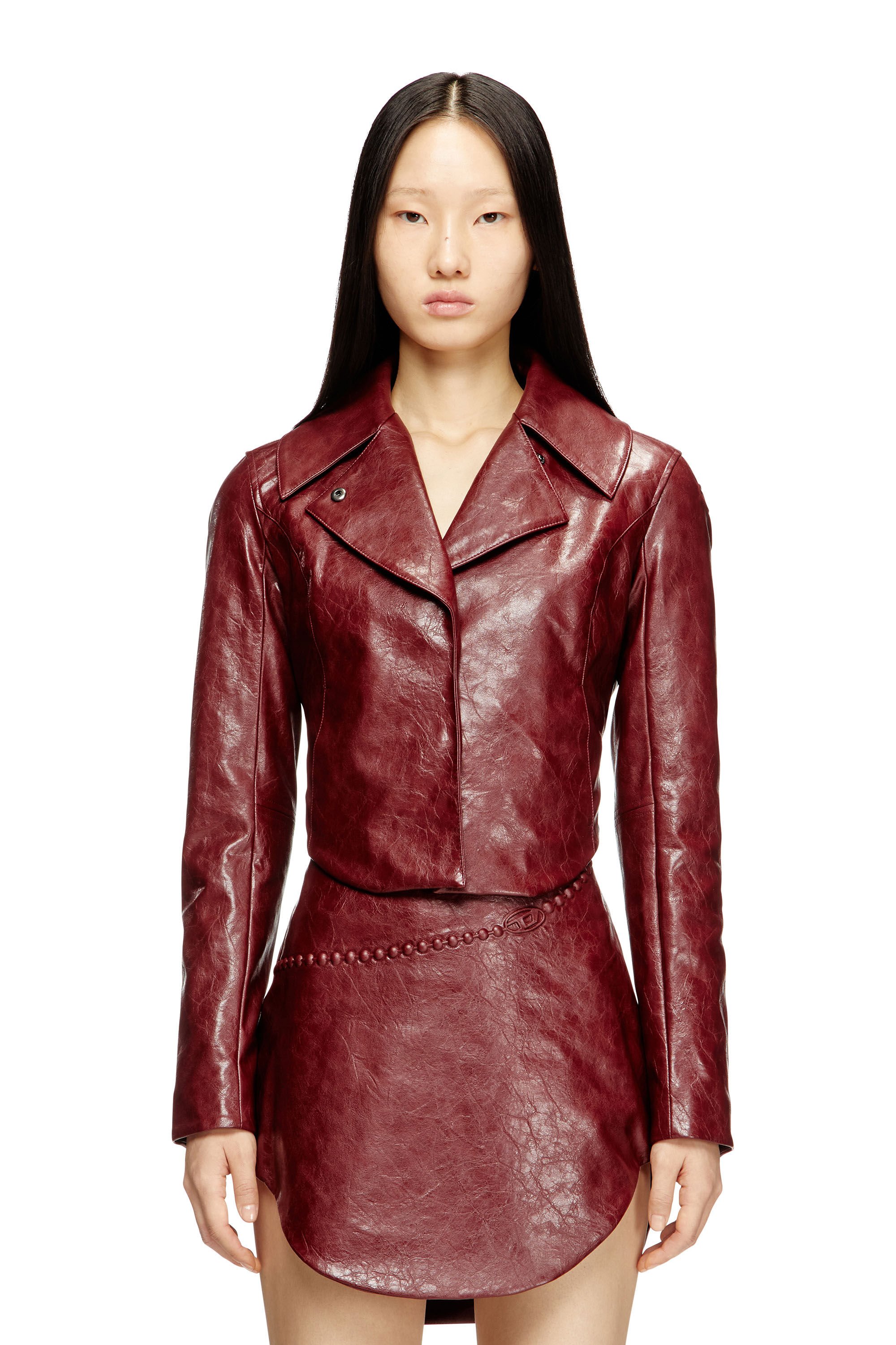 Diesel - G-AMECK, Veste ajustée en tissu enduit Femme in ToBeDefined - 3