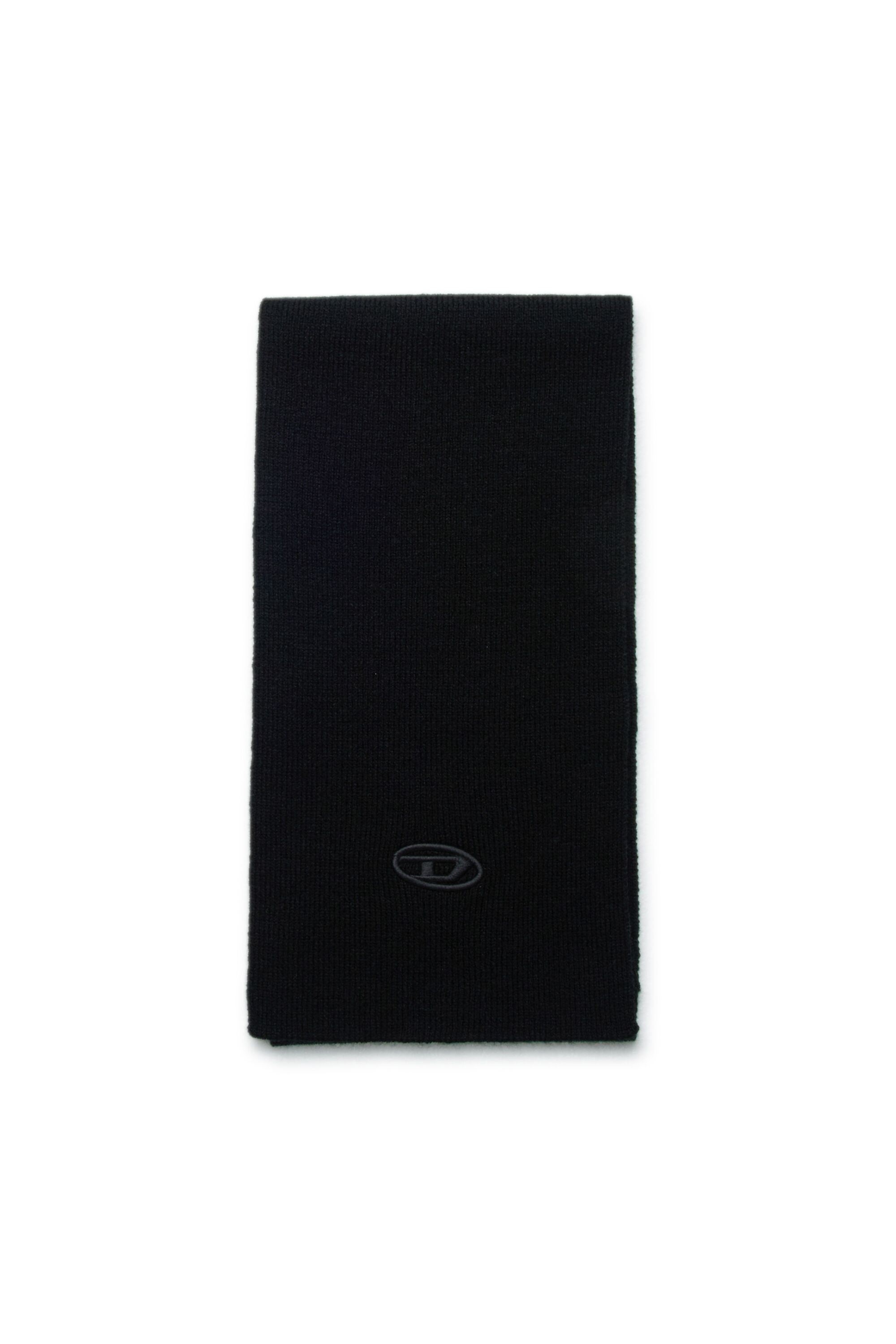 Diesel - RKCODERSCARF, Unisex Schal aus Wollmischung mit Logo in Schwarz - 1