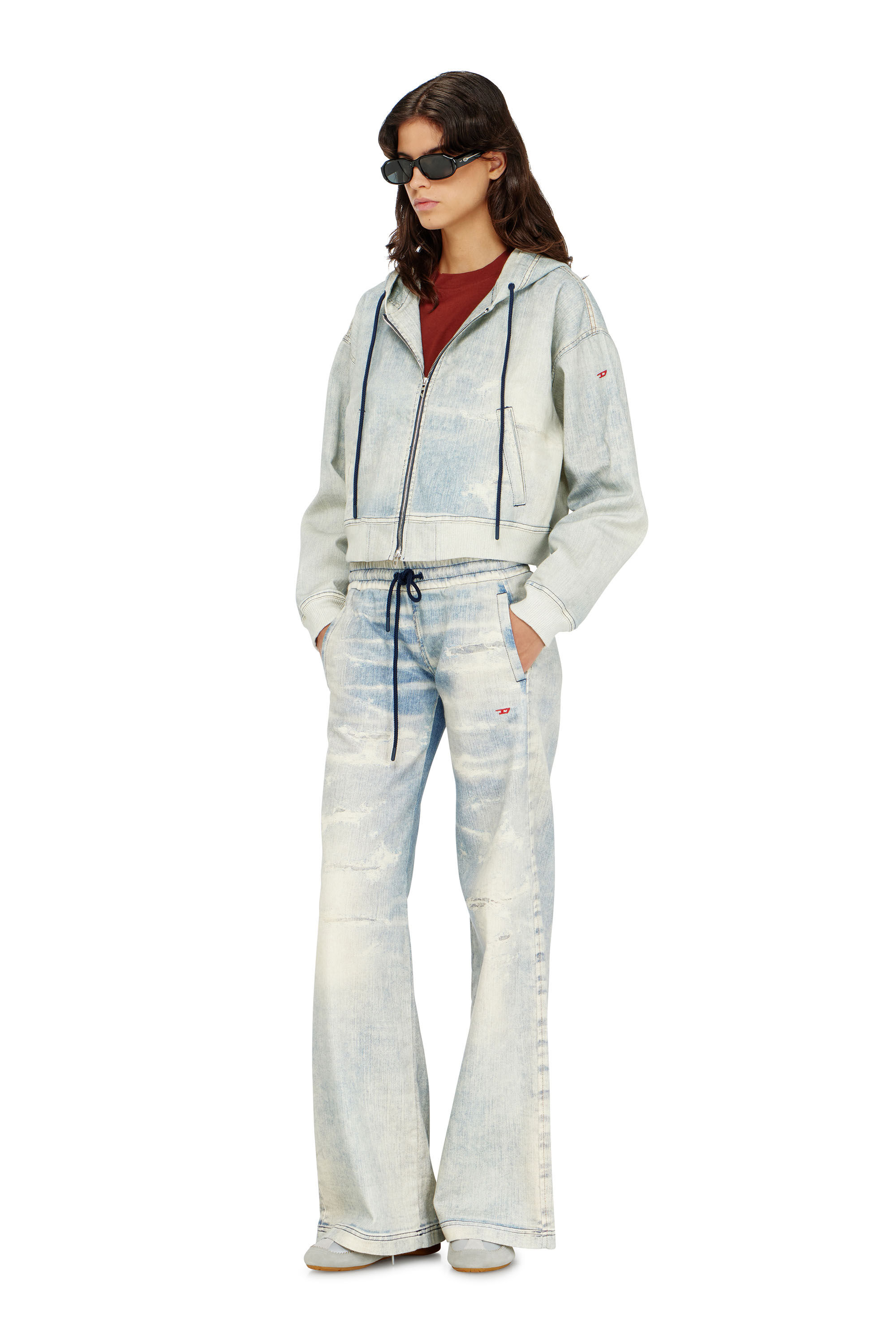 DE-GIRI-CROP JOGG, Blu Chiaro