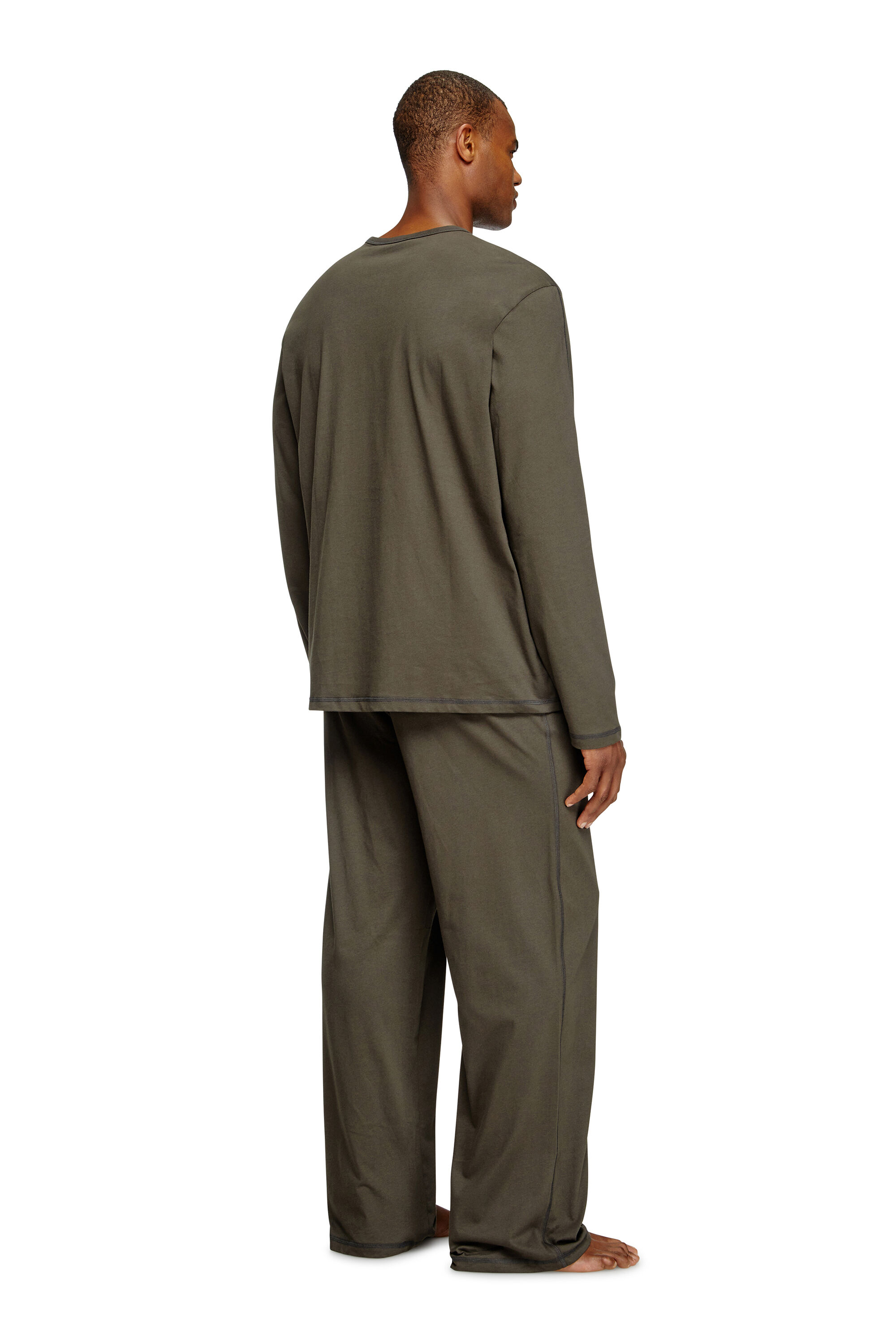 Diesel - SET-ADRIAN-UTLT, Pyjama en jersey de coton Homme in Marron - 3