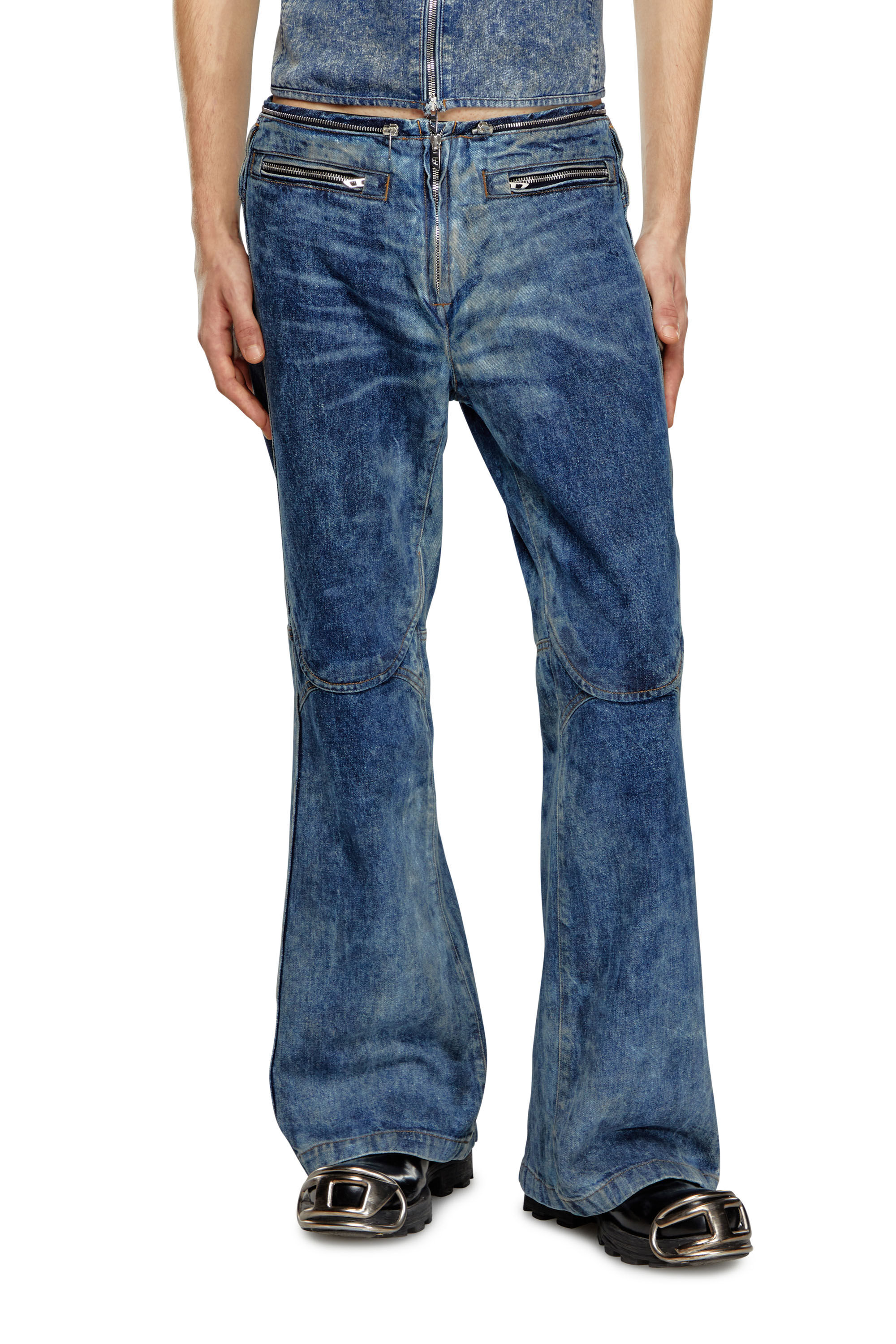 Diesel - Straight Jeans D-Gen 0PGAX, Blu Scuro - Image 3
