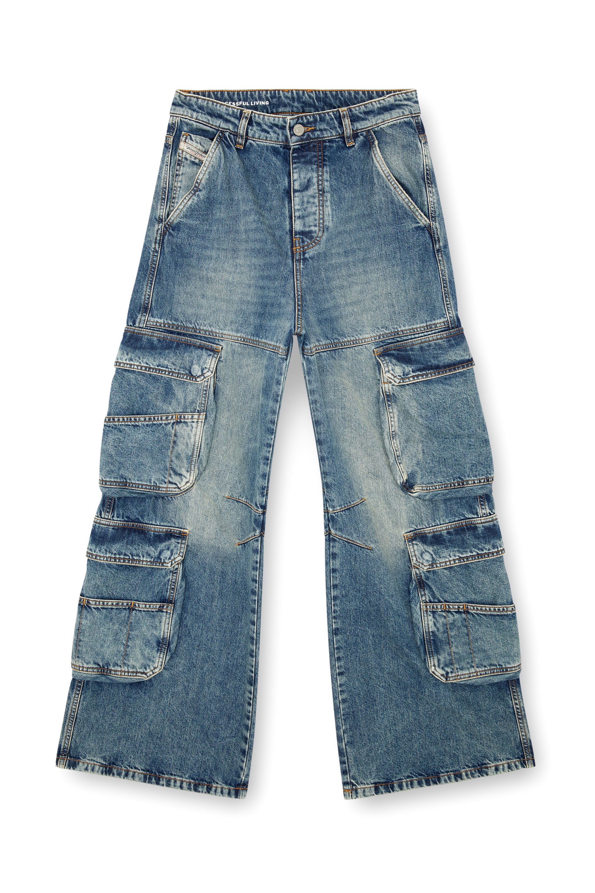 Diesel - Donna Straight Jeans 1996 D-Sire 0NLAX, Blu medio - Image 2