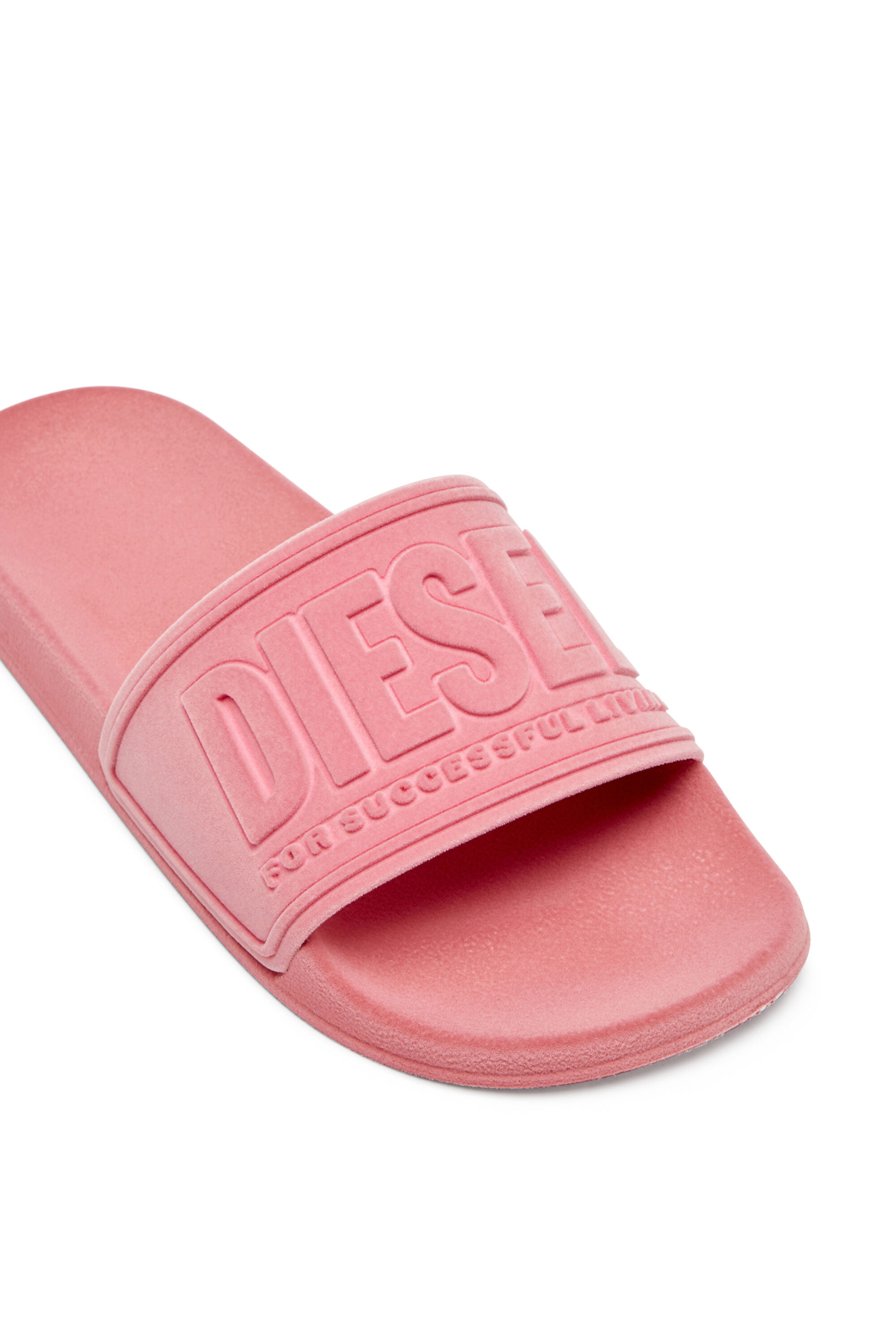 Diesel - SA-MAYEMI CC W, Sa-Mayemi-Ciabatte da piscina con effetto vellutato Donna in Rosa - 6