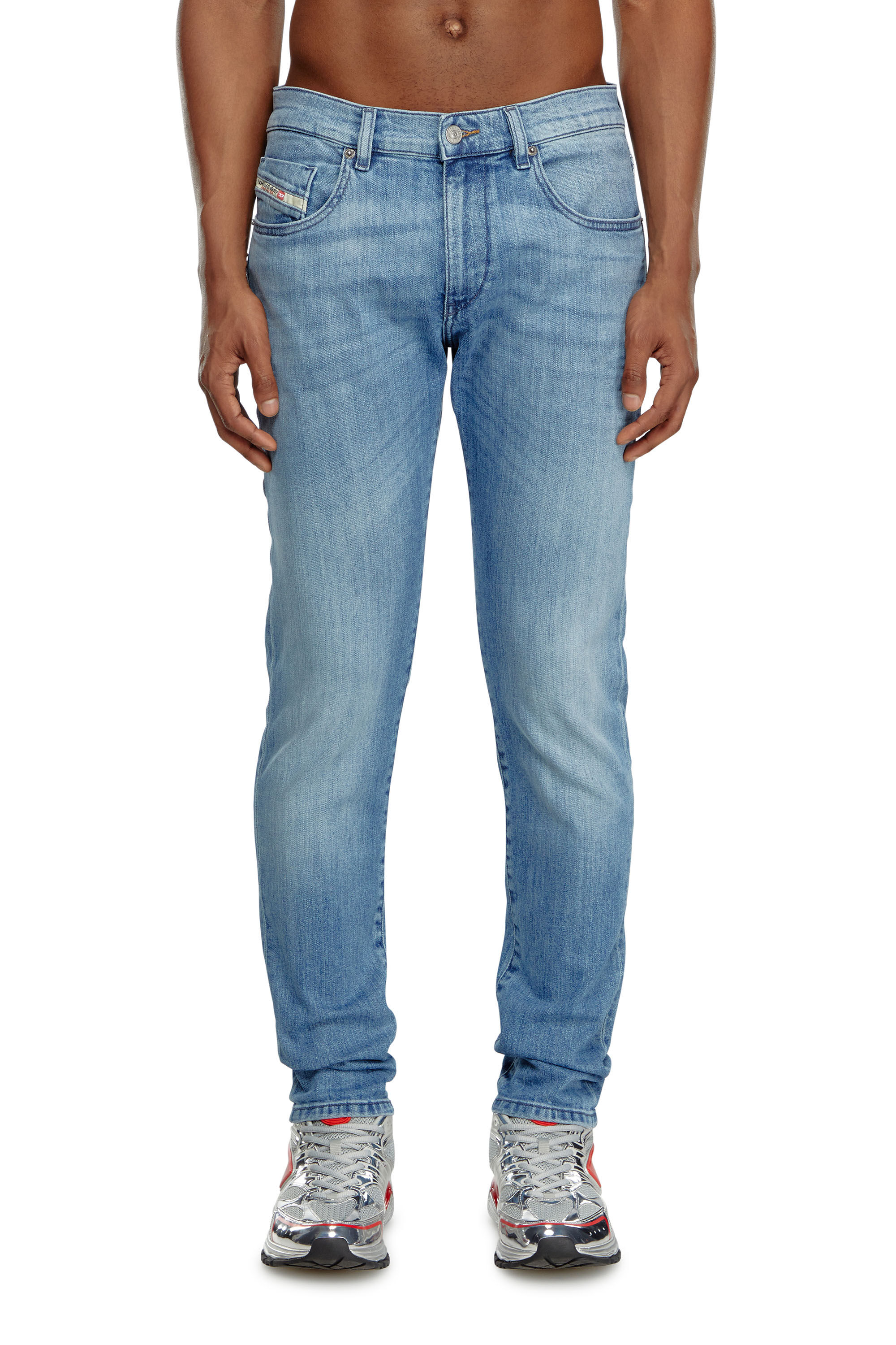 Diesel - Slim Jeans 2019 D-Strukt 0GRDI, Blu Chiaro - Image 3