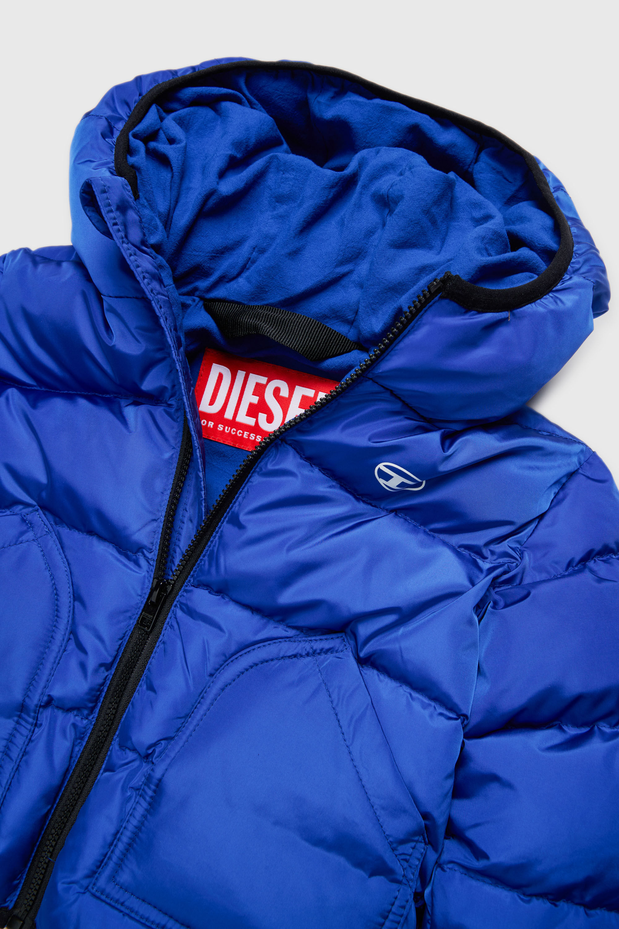 Diesel - JSIPB, Unisex Steppjacke mit Oval D Logo in Blau - 3
