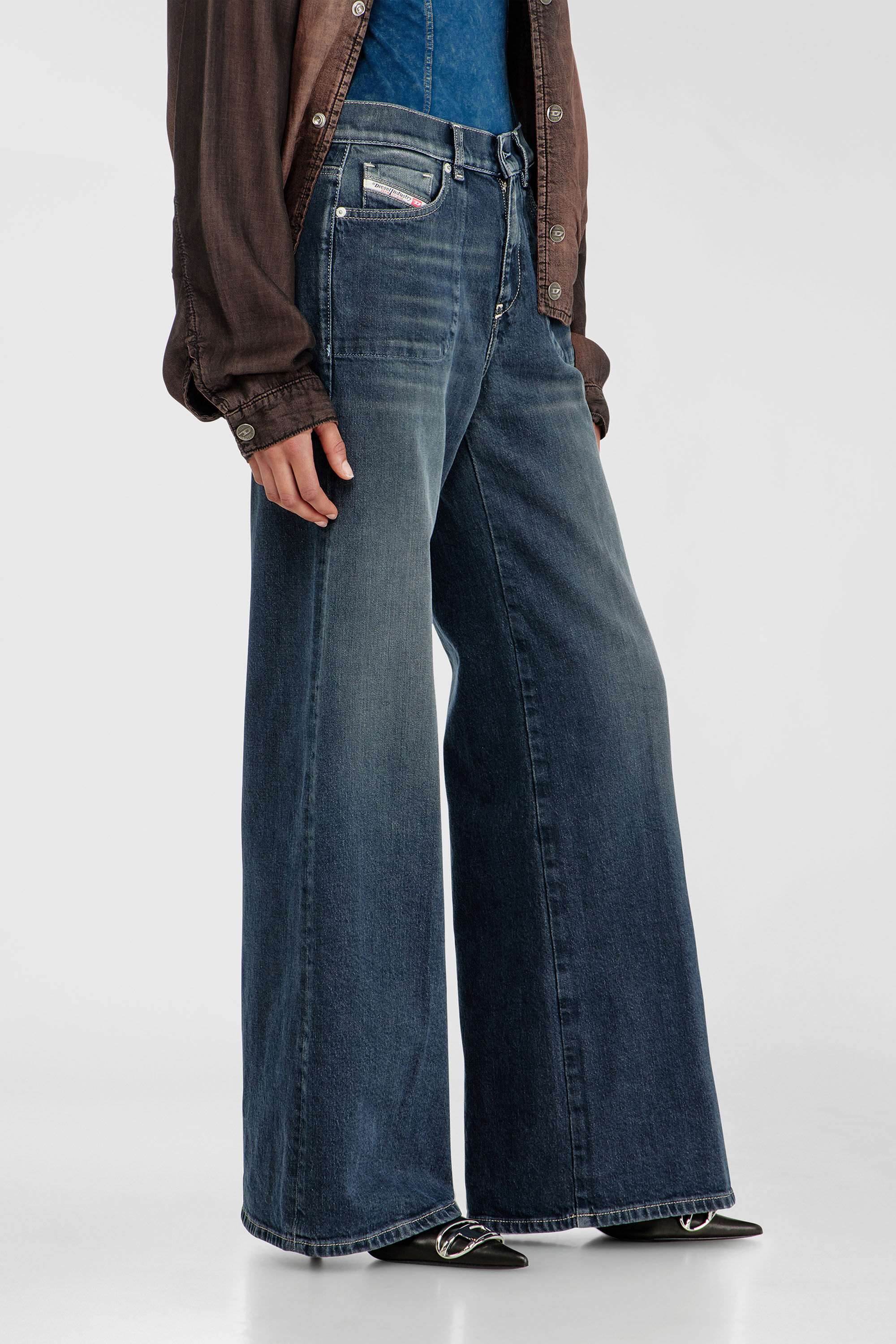 Diesel - Damen Flare Jeans 1978 D-Akemi 007EI, Dunkelblau - 7