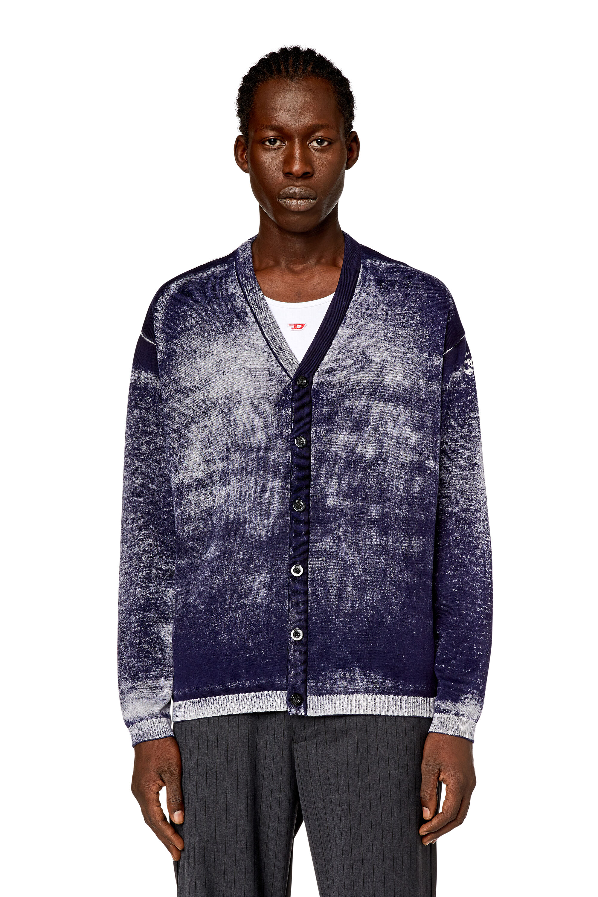 Diesel - K-LARENCE-CARDIGAN-B, Blu Scuro - Image 6