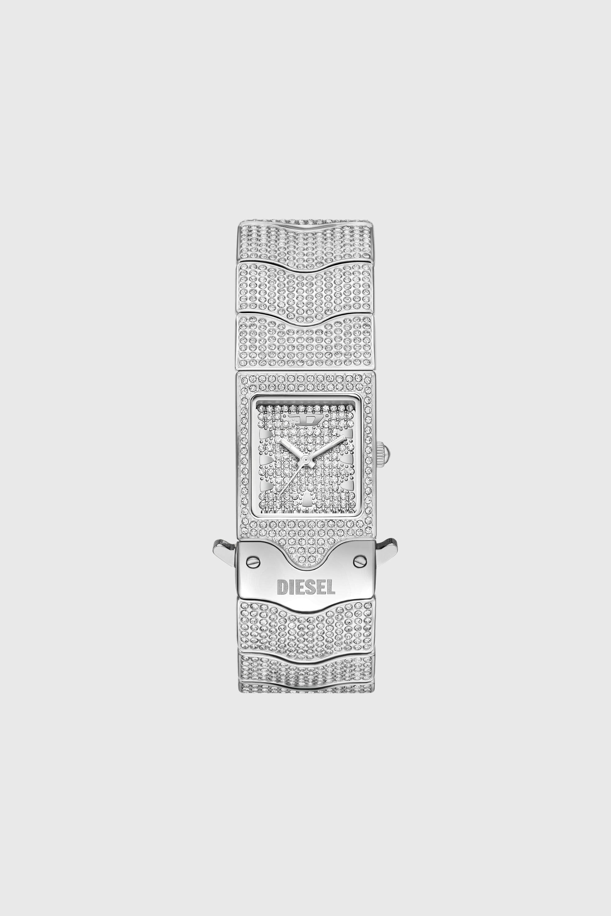 Diesel - DZ2247 WATCH, Herren Closer Limited Edition Uhr aus Edelstahl mit Pav&eacute;-Besatz in Silber - 1