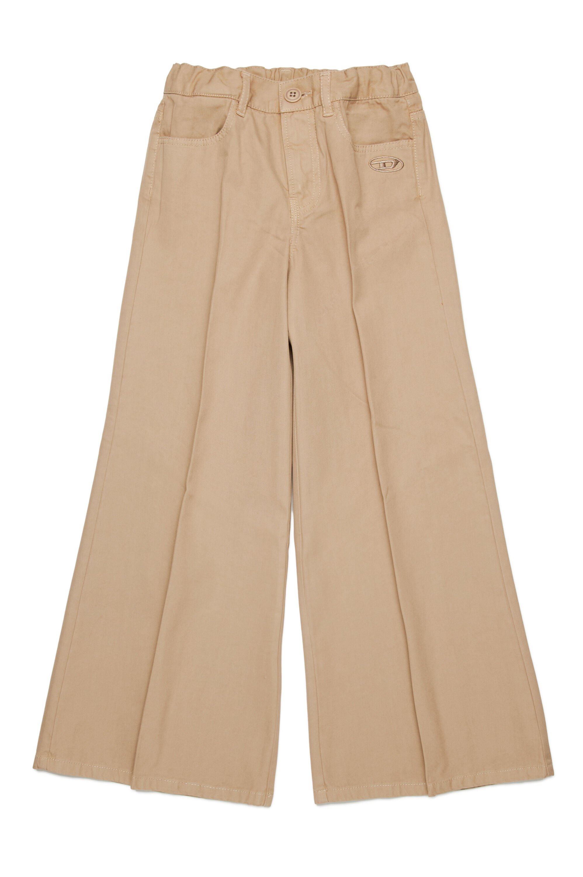 Diesel - POLAX, Woman Flared trousers with Oval D in Brown - Image 1