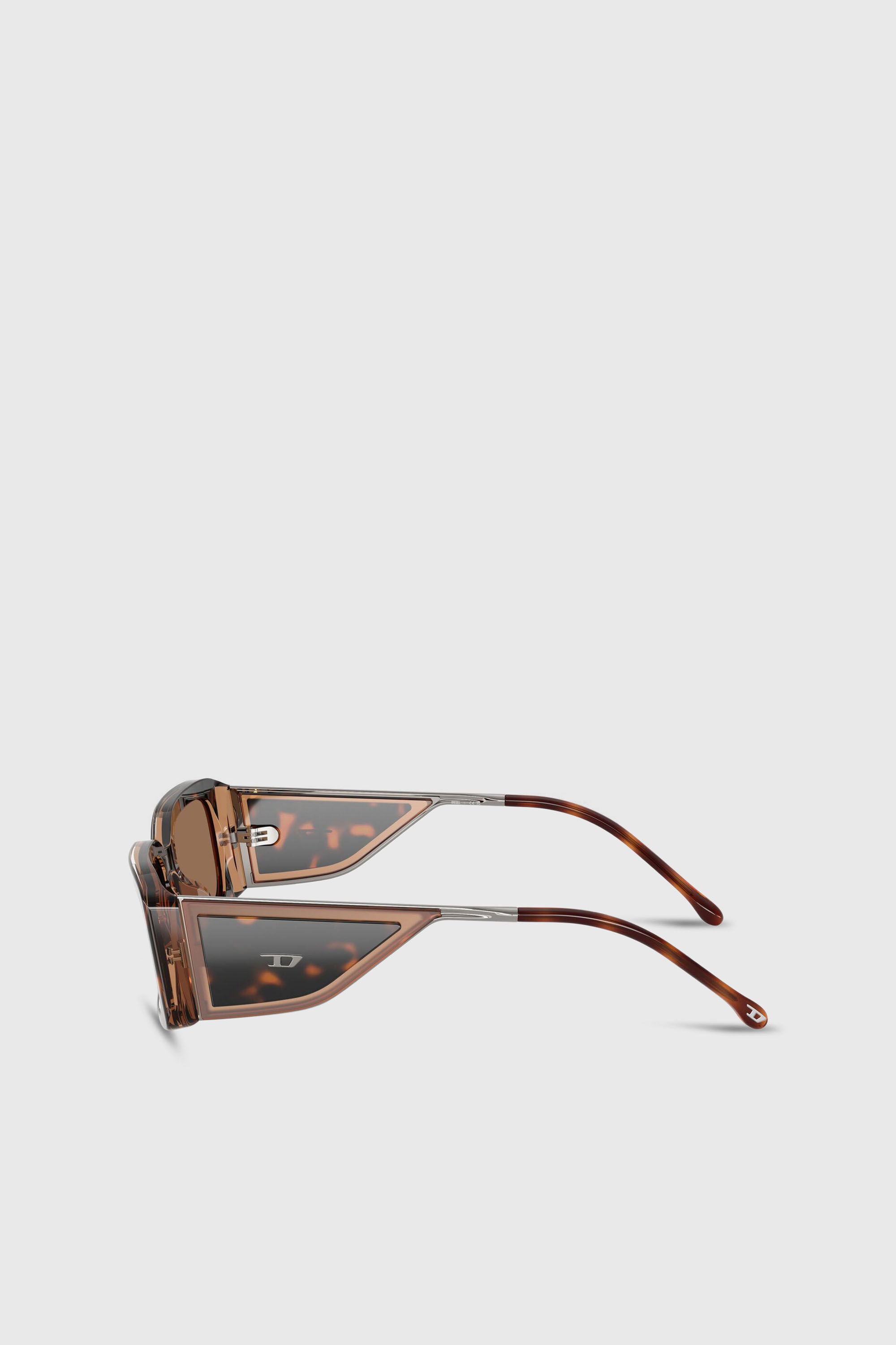 Diesel - 0DL2017U, Occhiali da sole rettangolari Unisex in Marrone - 5