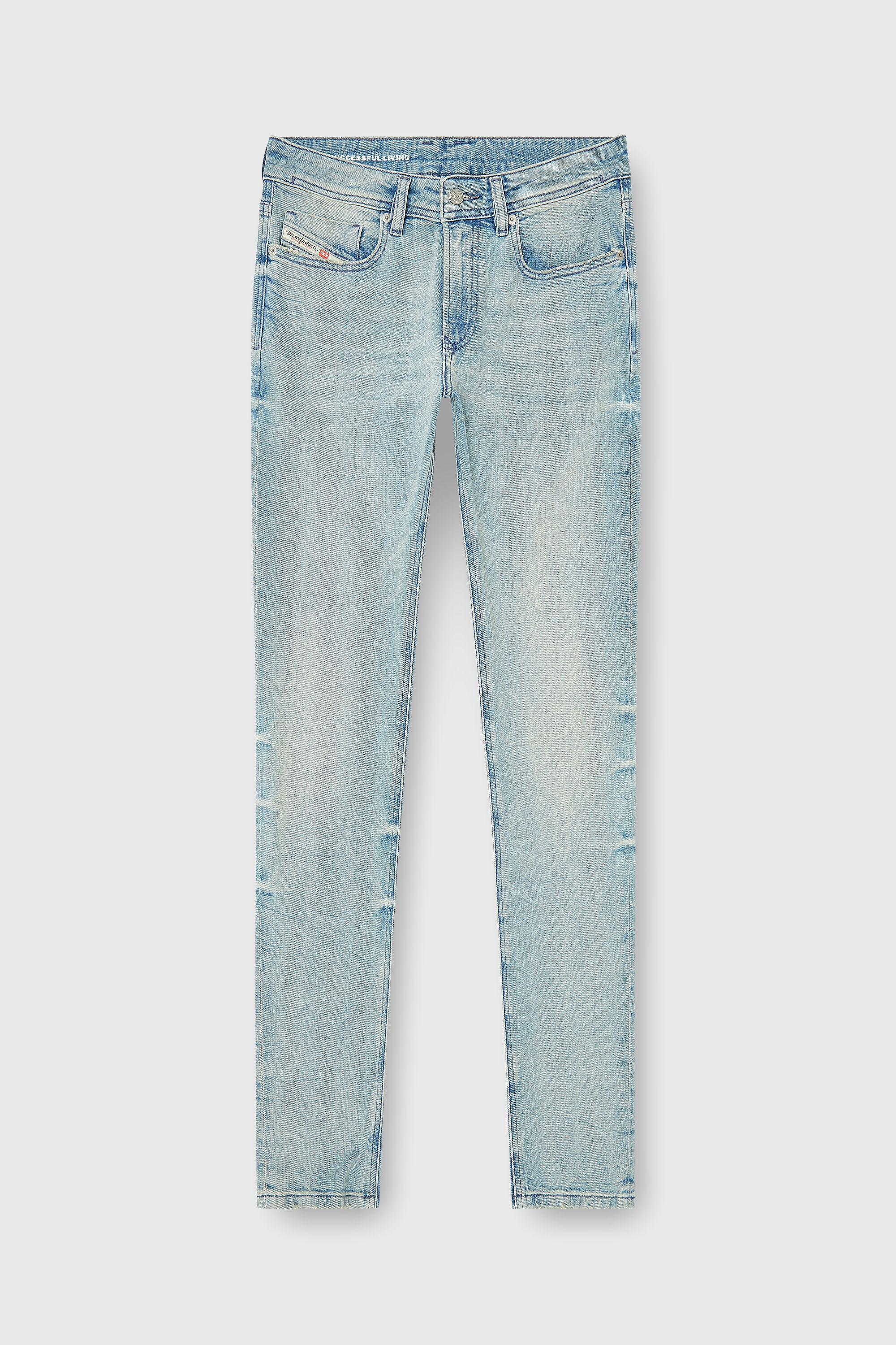 Diesel - Skinny Jeans 1979 Sleenker 0KBBF Uomo, Blu Chiaro - Image 6