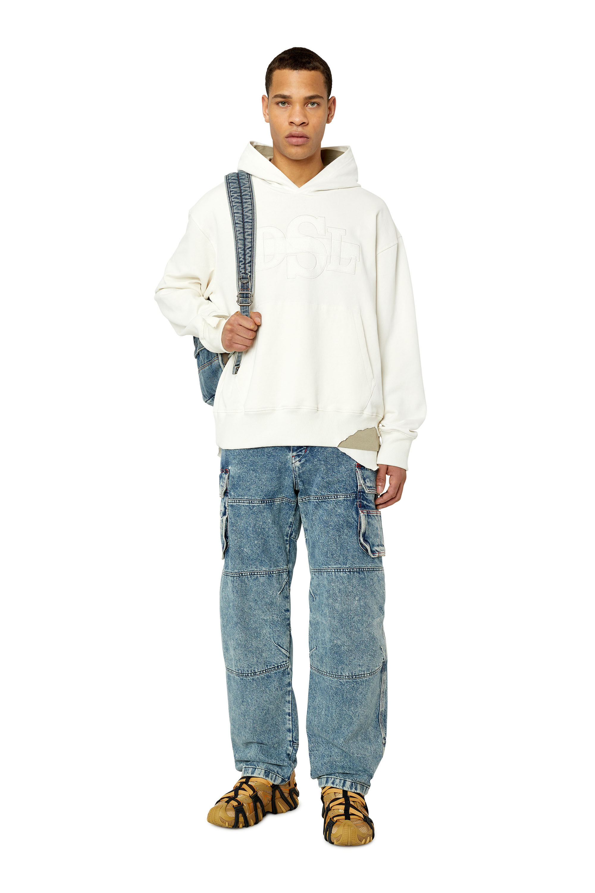 Diesel - D-Fish 0EMAN Straight Jeans, Medium blue - Image 1