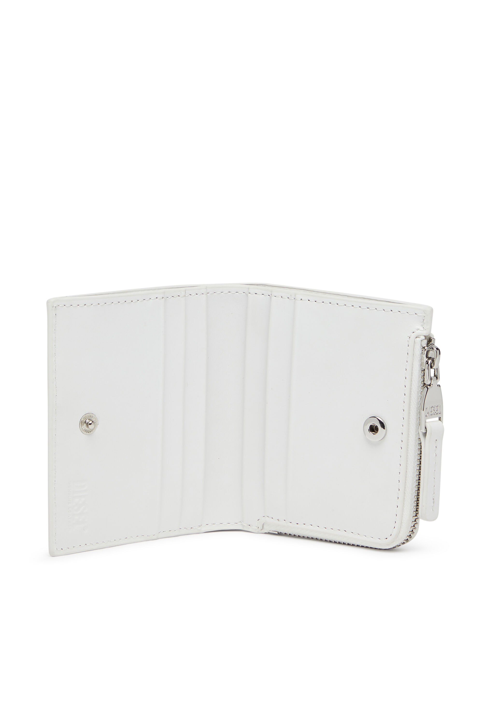 Diesel - 1DR BI FOLD ZIP L, Portafoglio a libro in pelle Donna in Bianco - 3