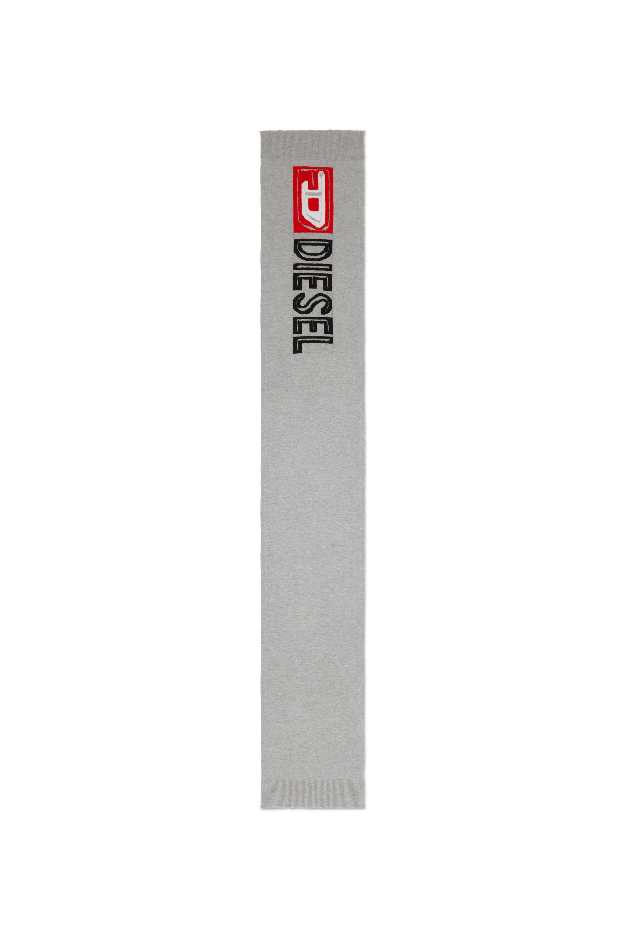 Diesel - K-PEFF, Mixte Écharpe en laine avec logo effet peel-off in Gris - Image 2