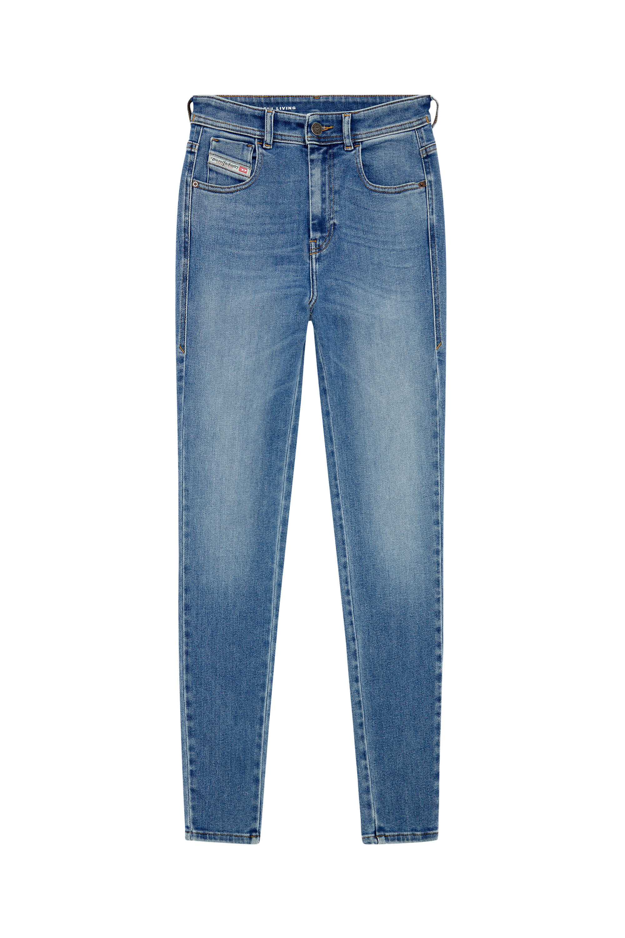 Diesel - Super skinny Jeans 1984 Slandy-High 09H93, Bleu Clair - Image 2