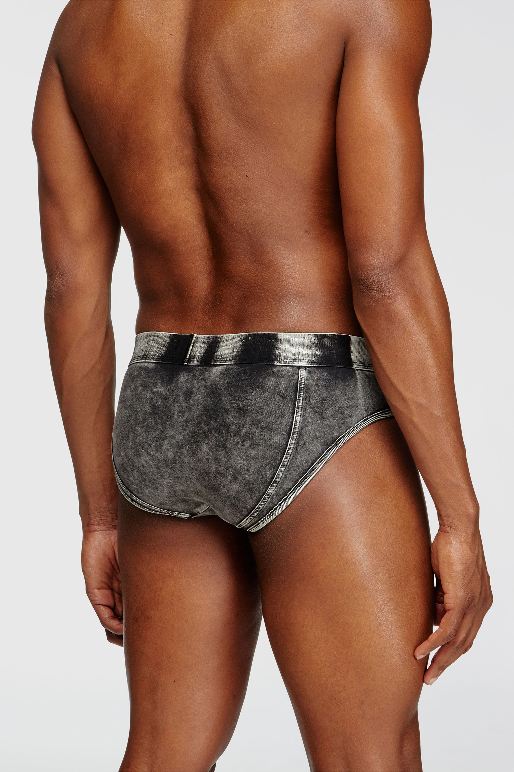 Diesel - ANDRE-DNM, Herren Briefs mit Denim-Effekt in Schwarz - 4