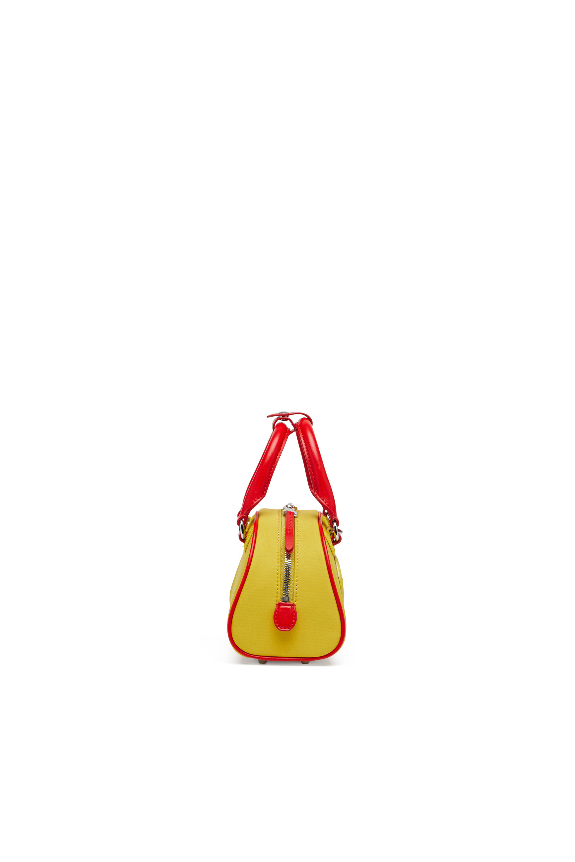 Diesel - 1DR DOME CROSSBODY, Damen Colourblock-Mini-Bowling-Tasche in Gelb - 4