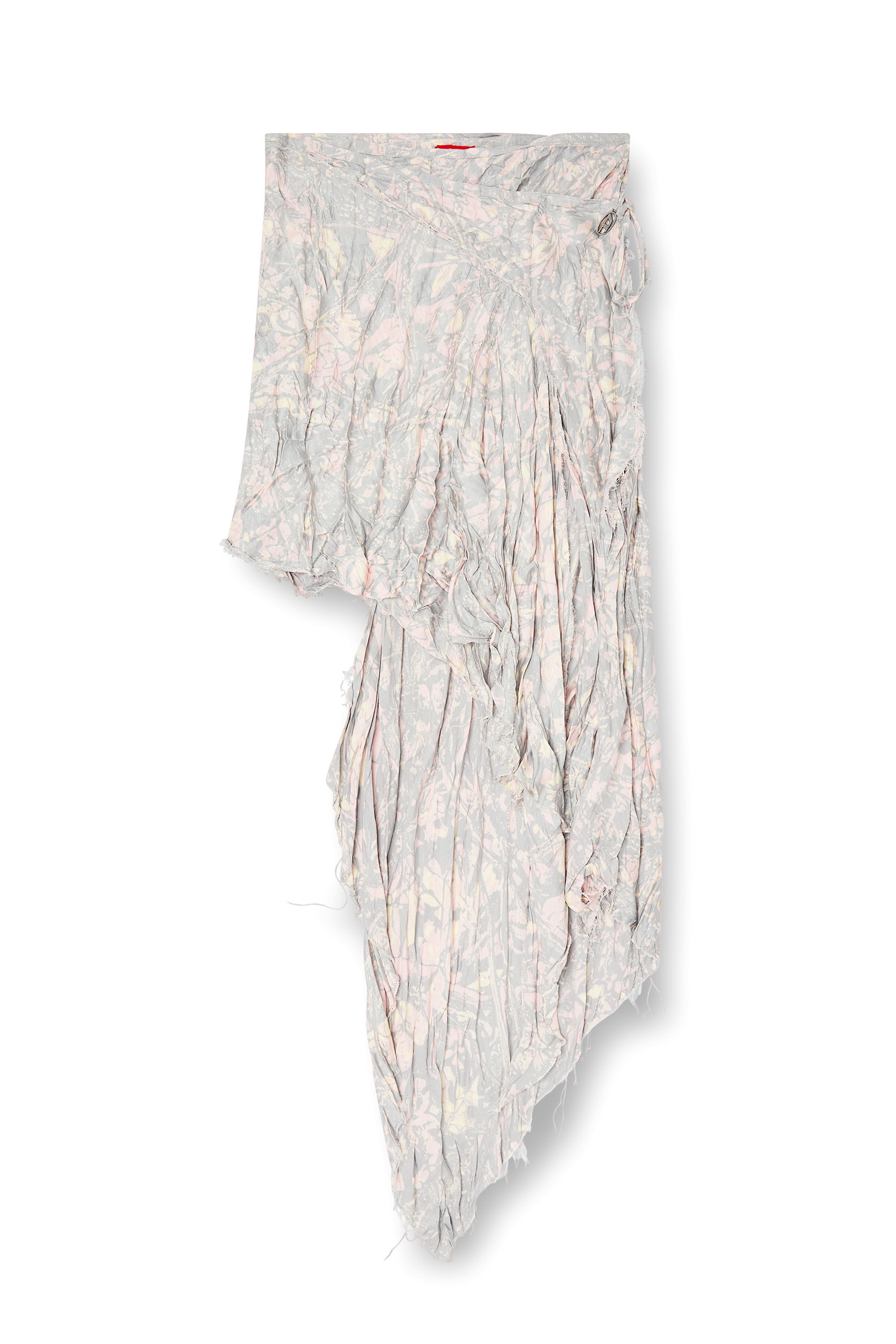 Diesel - O-PHELIA, Gonna asimmetrica arricciata Donna in Multicolor - 2
