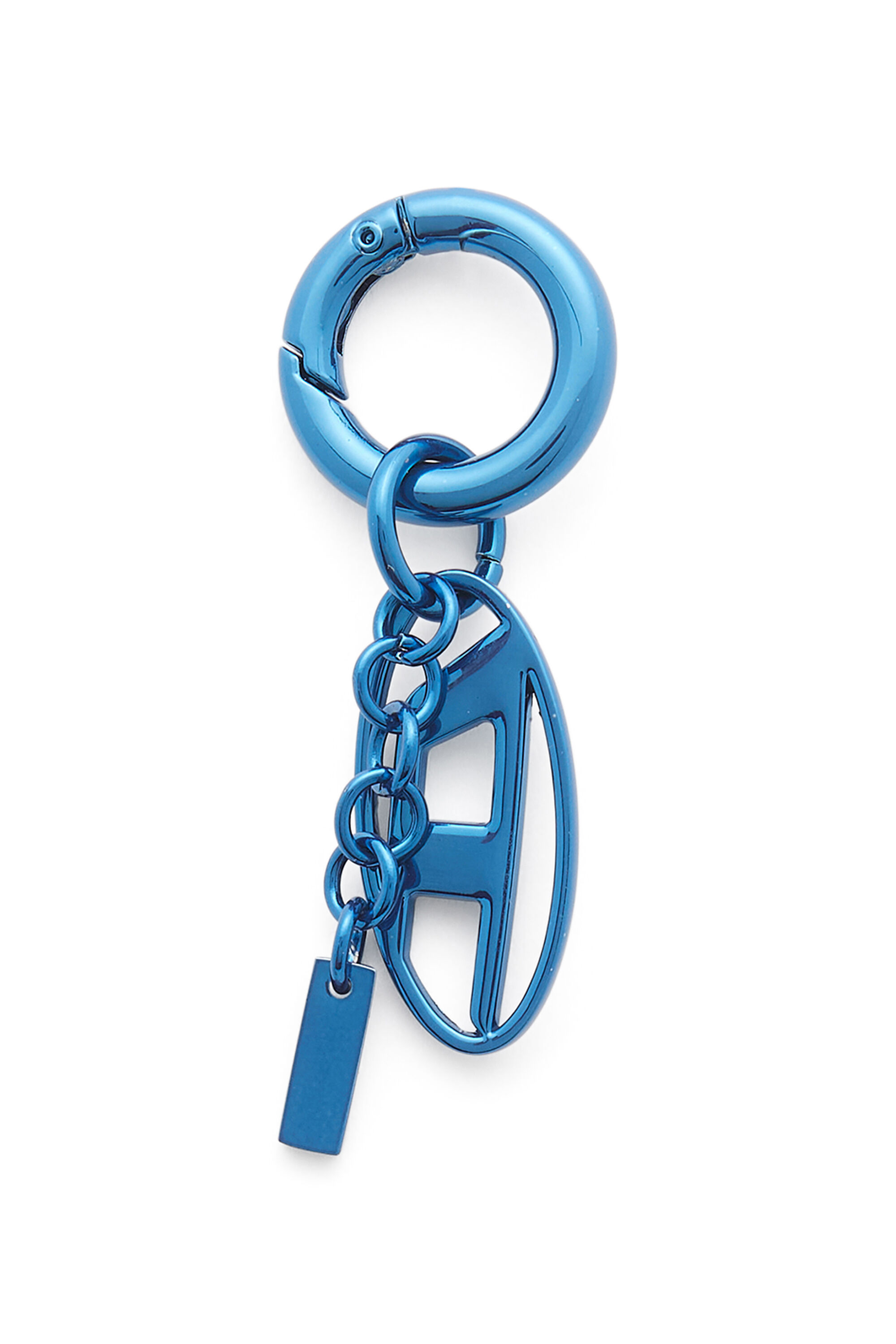 Diesel - CHARM-OVAL D, Charm in metallo con charm Oval D Unisex in Blu - 2
