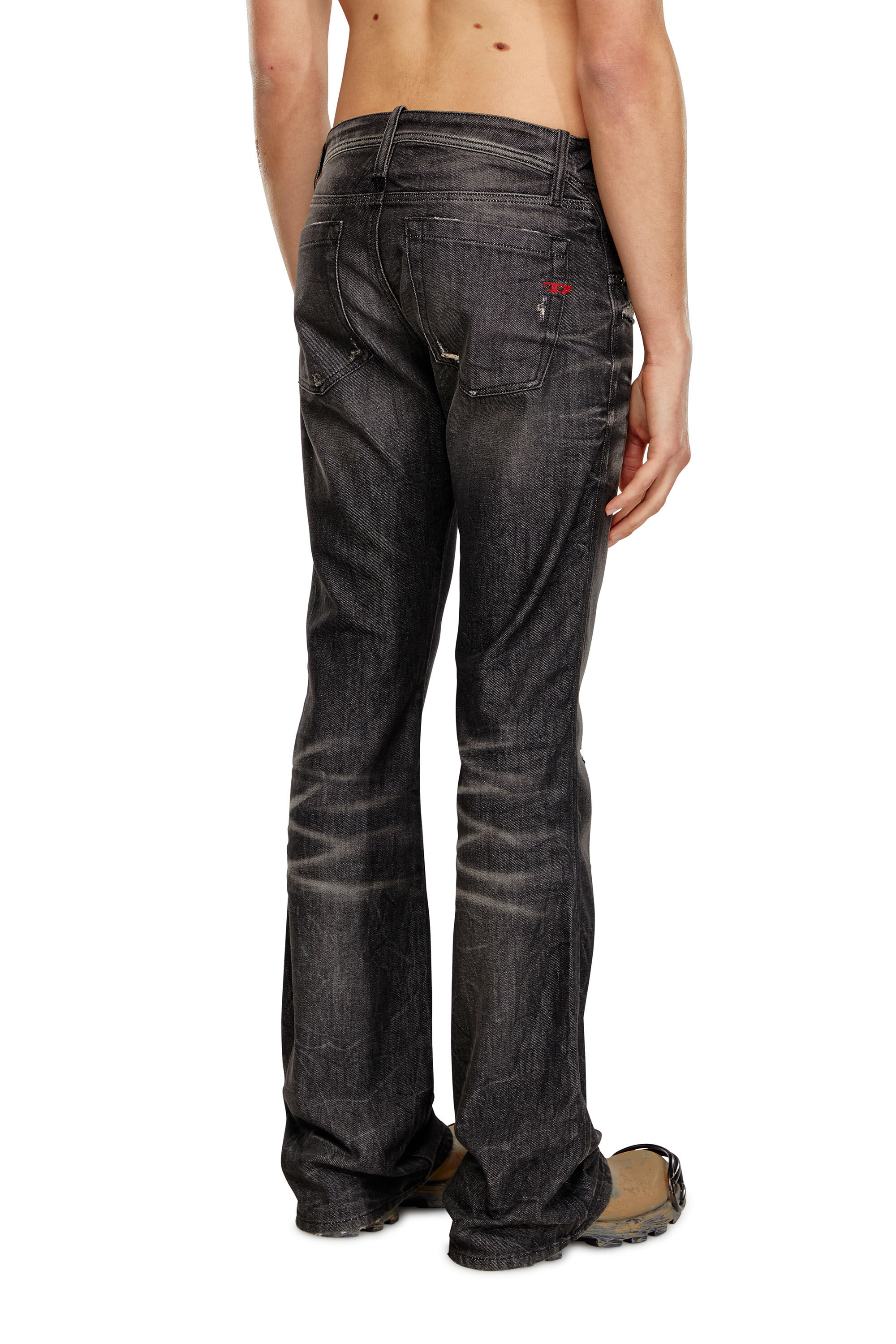 Diesel - Bootcut Jeans D-Backler 09H51, Nero/Grigio scuro - Image 4